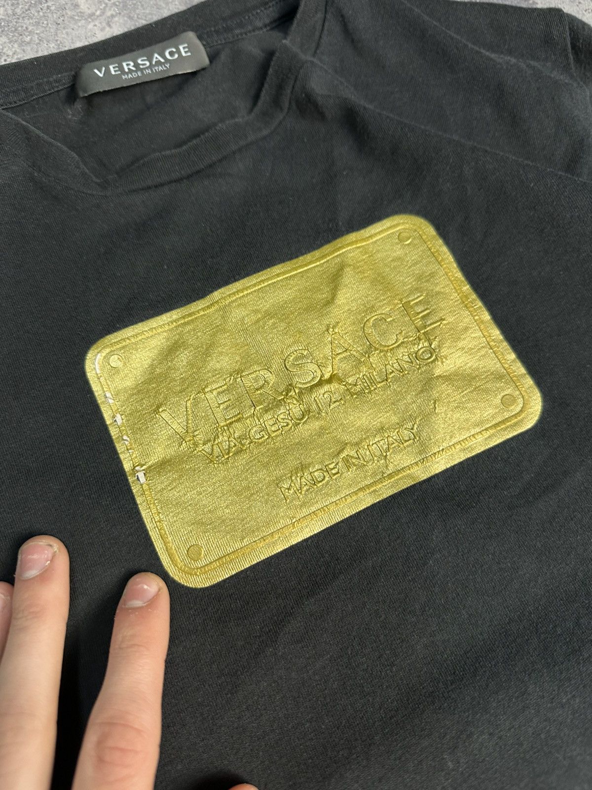 Versace T shirt Versace Black Size US XS / EU 42 / 0 - 3 Thumbnail
