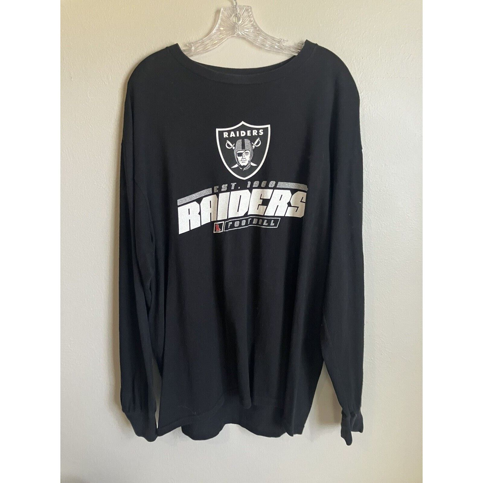 Nike NFL Team Apparel Las Vegas Raiders Black T-Shirt Men XL Size US XL / EU 56 / 4 - 1 Thumbnail