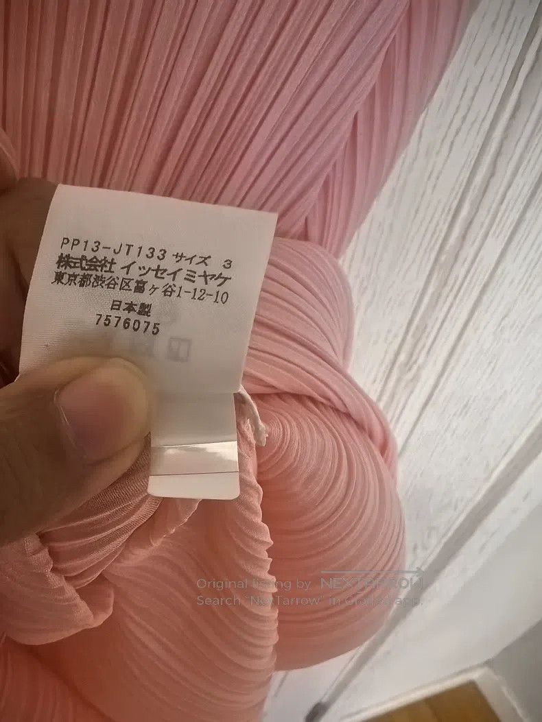 Issey Miyake Issey Miyake Pink Short Sleeve Size L / US 10 / IT 46 - 3 Thumbnail