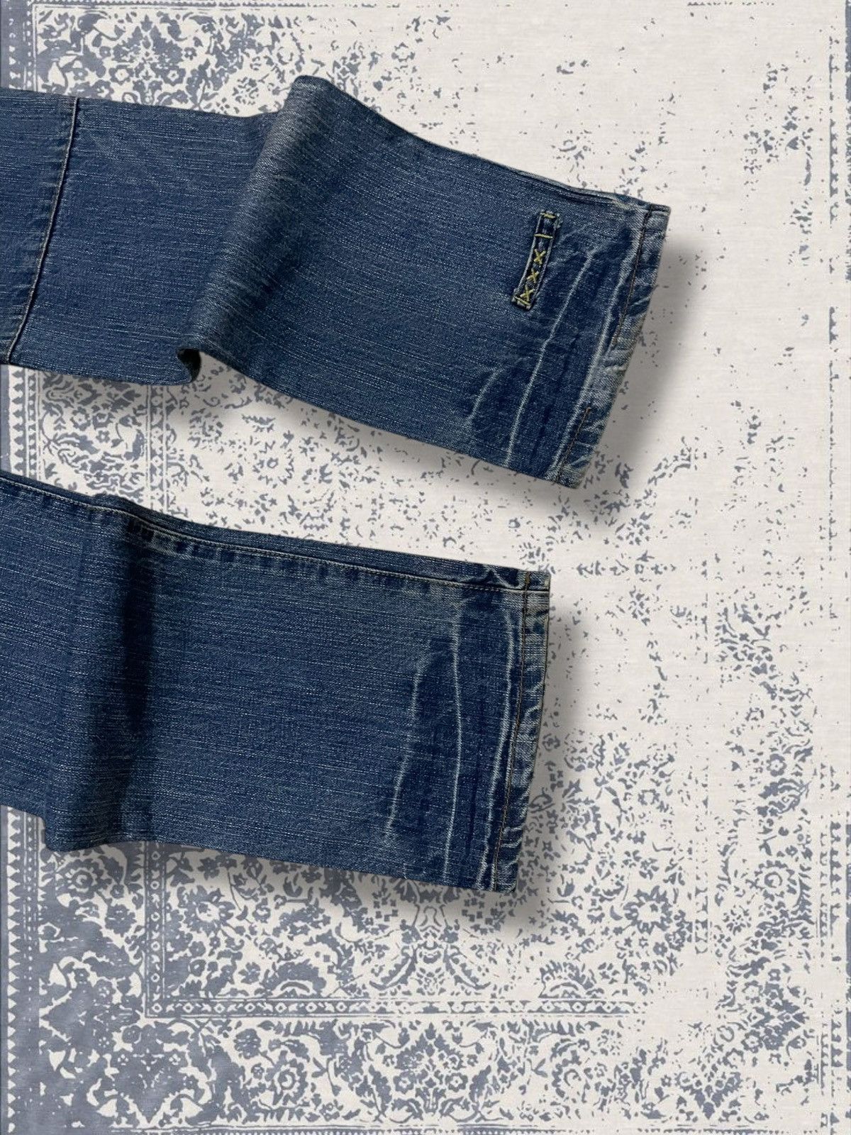Designer × Japanese Brand × Vintage Vintage 1990s Japan Designer Wavelist Distressed Denim Size US 27 - 12 Thumbnail