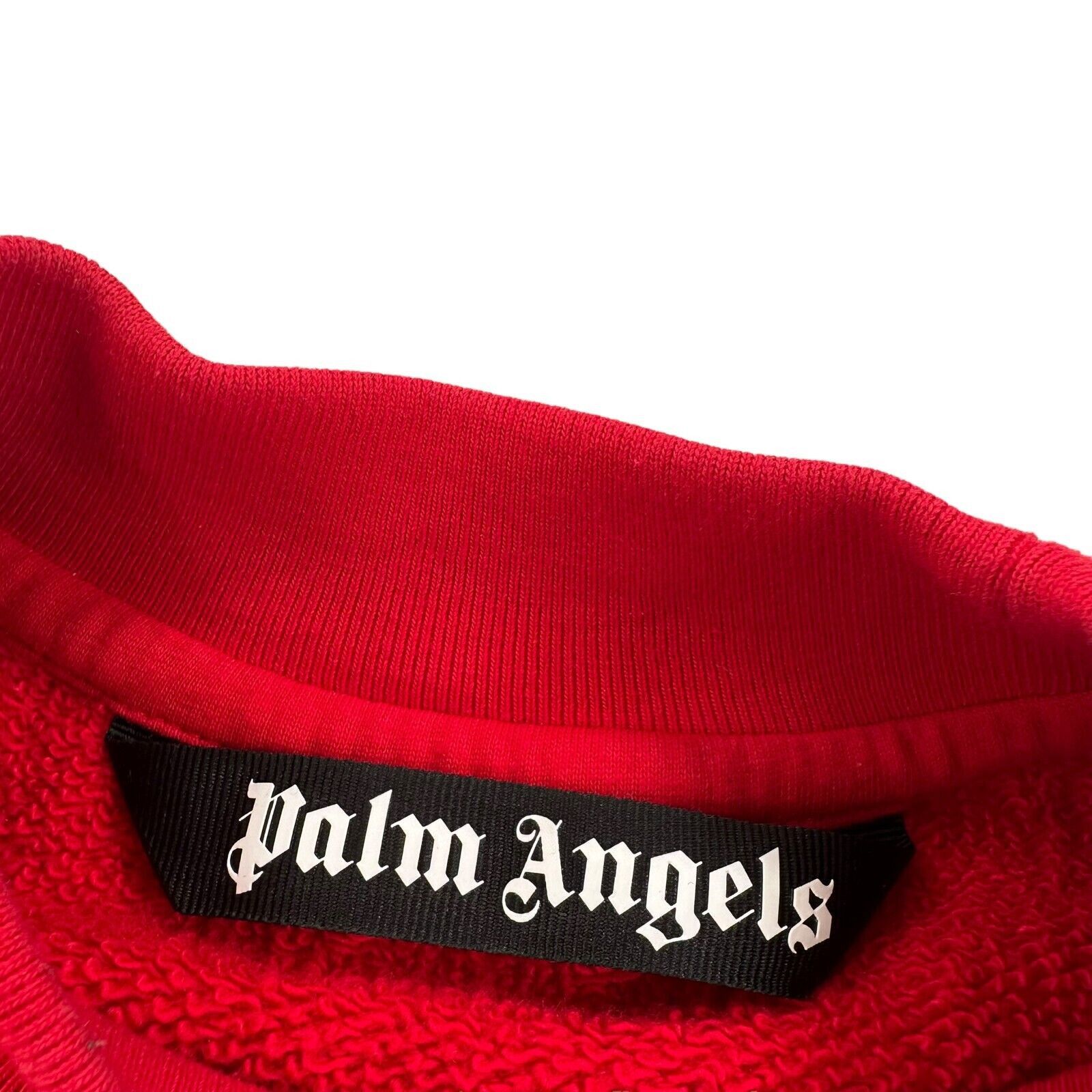 Palm Angels Palm Angels Size S Sweatshirt Red Embroidered Caligraphy Size US S / EU 44-46 / 1 - 3 Thumbnail