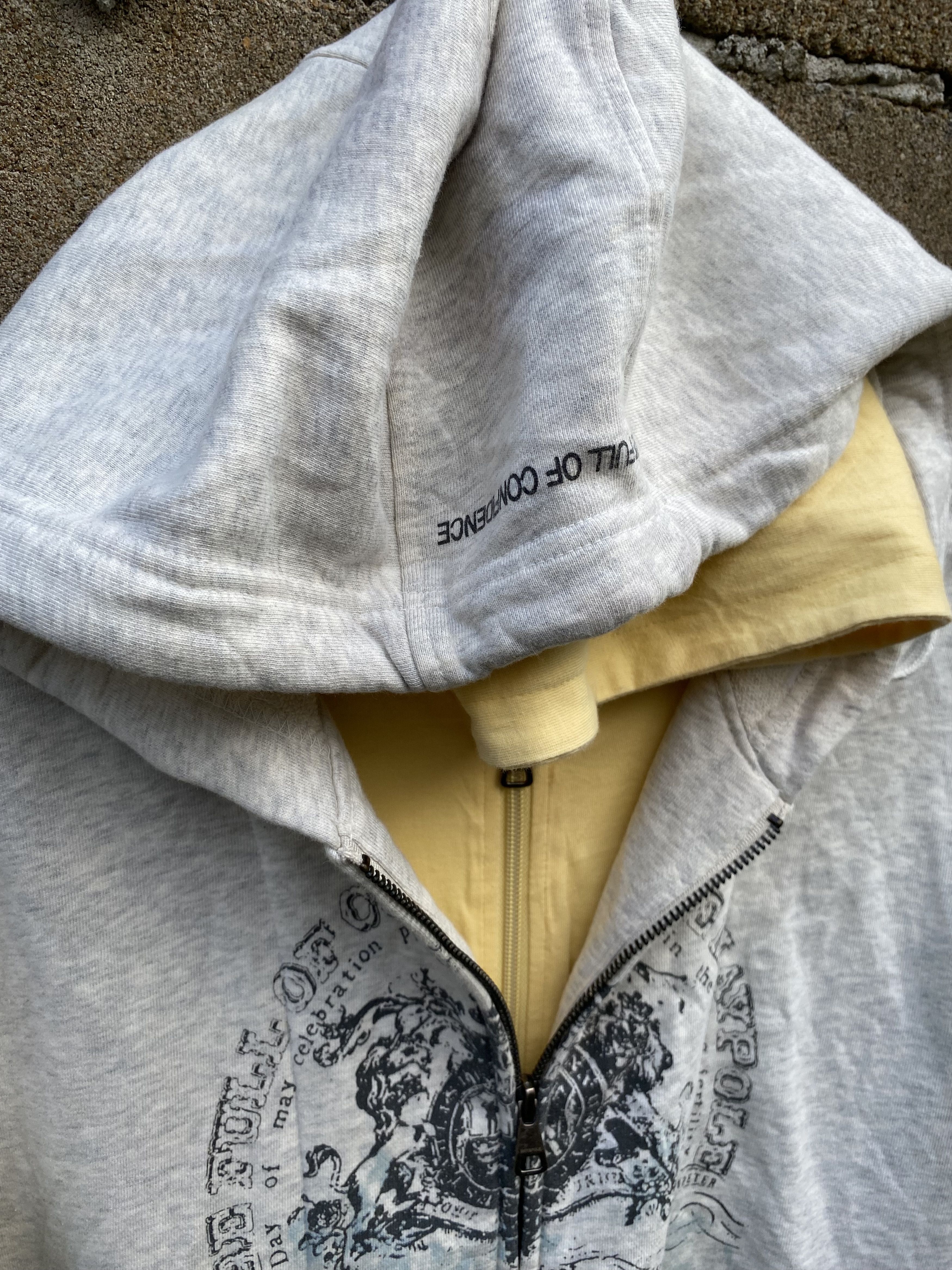 If Six Was Nine × Japanese Brand × Le Grande Bleu (L.G.B.) Vintage may&pole poem double layers zip hoodie Size US M / EU 48-50 / 2 - 7 Thumbnail