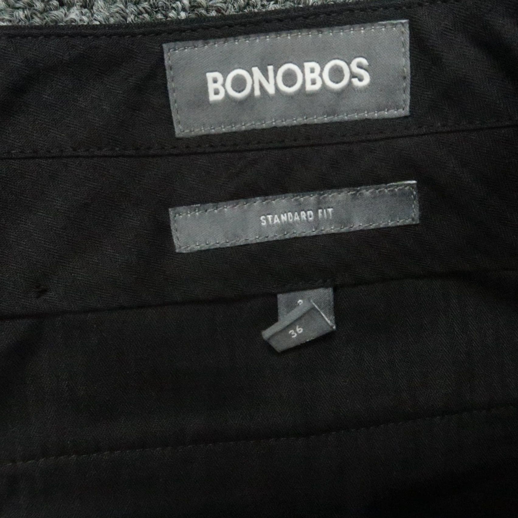 Bonobos Bonobos Pants Mens 36x33 Black Standard Fit Wool Jetsetter Lightweight Stretch Dress Pants Mens Regular Size US 36 / EU 52 - 3 Thumbnail