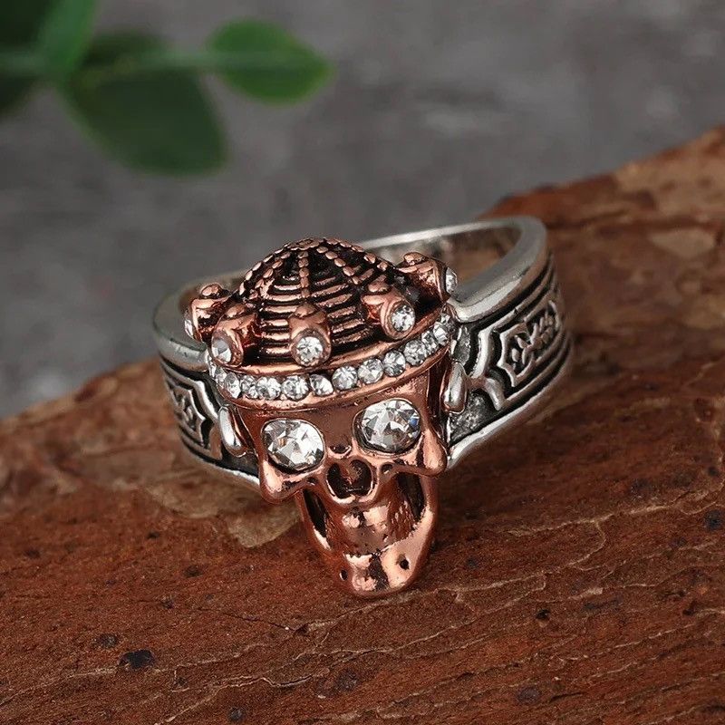 Jewelry × Vintage Classic Crown Skull Ring Size ONE SIZE - 1 Thumbnail