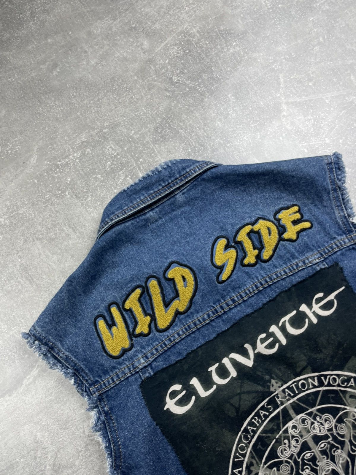 Other Biker Custom Rock Patched Denim Vest Italy Vintage Patches Size US M / EU 48-50 / 2 - 5 Thumbnail