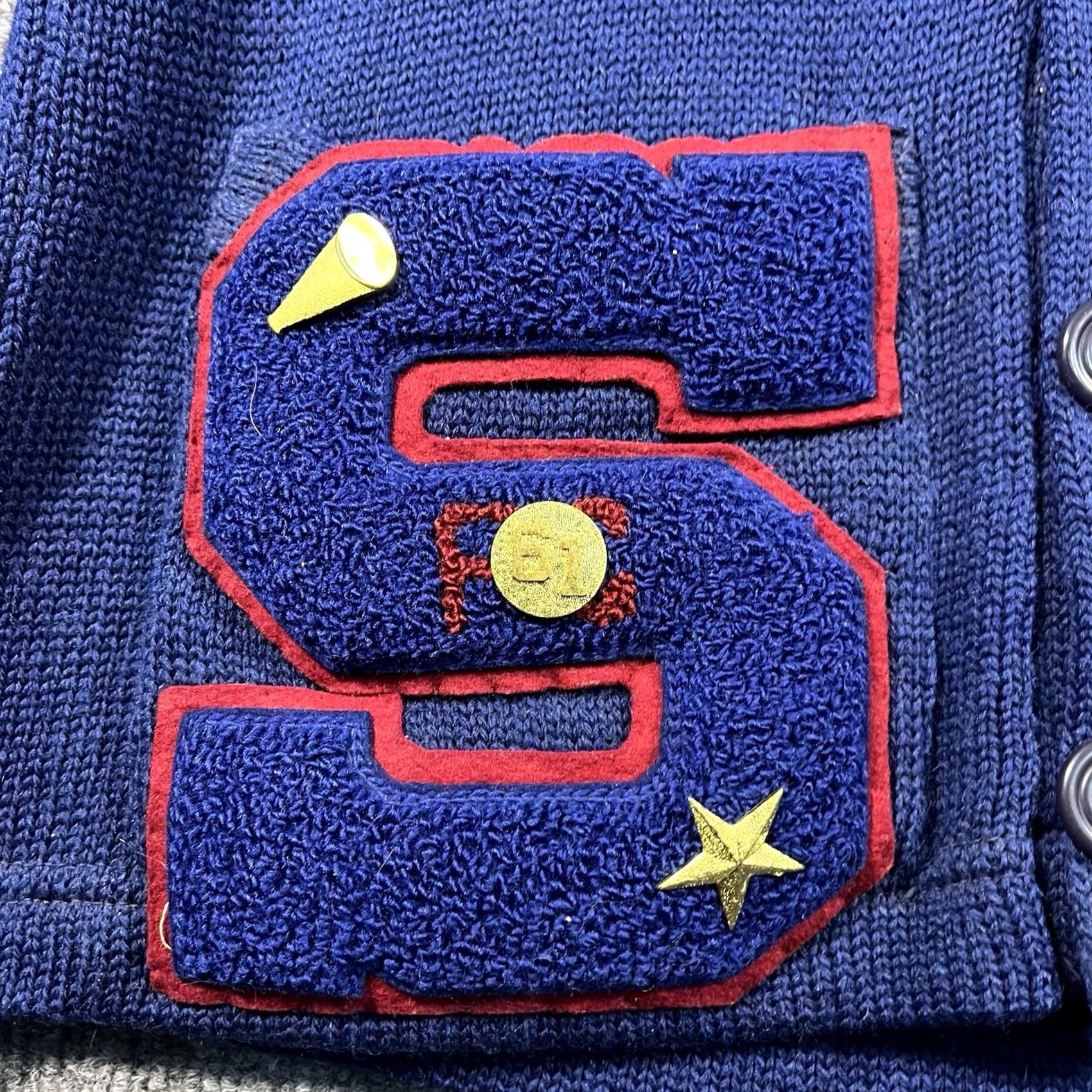 Vintage VINTAGE True Athletic Goods Sweater Cardigan Mens Small Blue 60s Golf Varsity V-Neck Knit Size US S / EU 44-46 / 1 - 3 Thumbnail