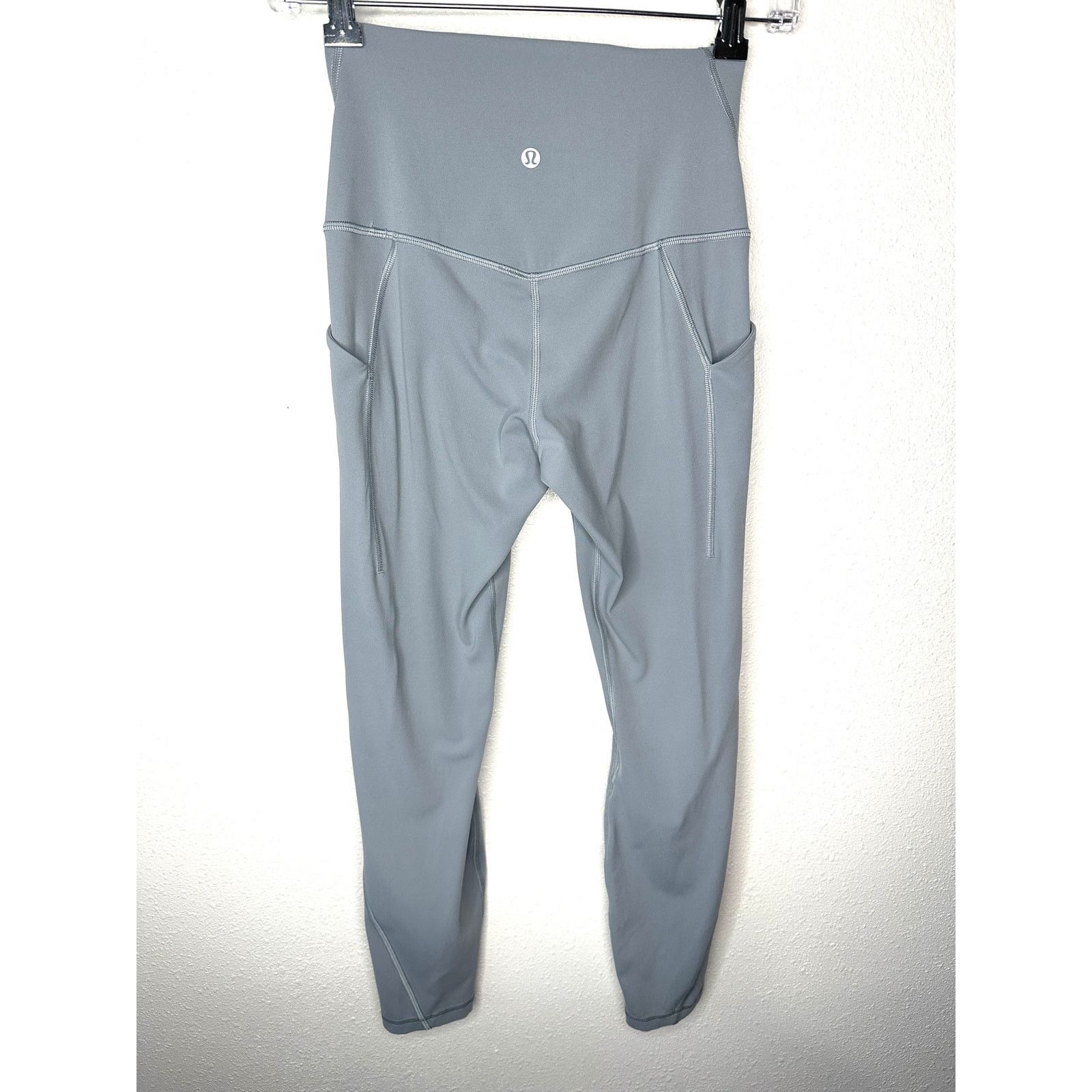 Lululemon Lululemon Gray High-Rise Pocketed Pants 4 Size 27" / US 4 / IT 40 - 5 Thumbnail