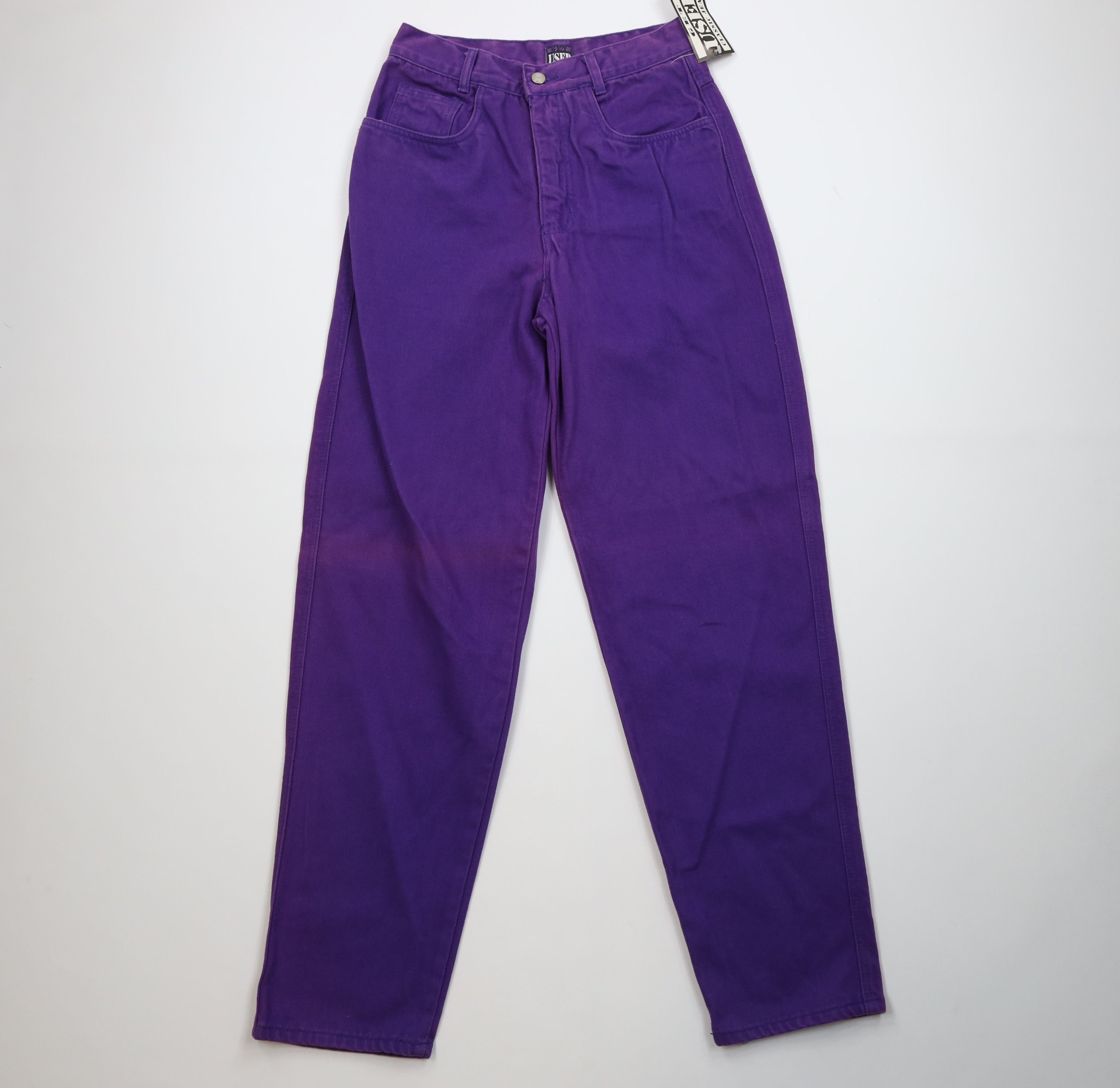 Vintage Deadstock Vintage 90s Streetwear Skateboard Jeans Purple Size US 29 - 1 Thumbnail