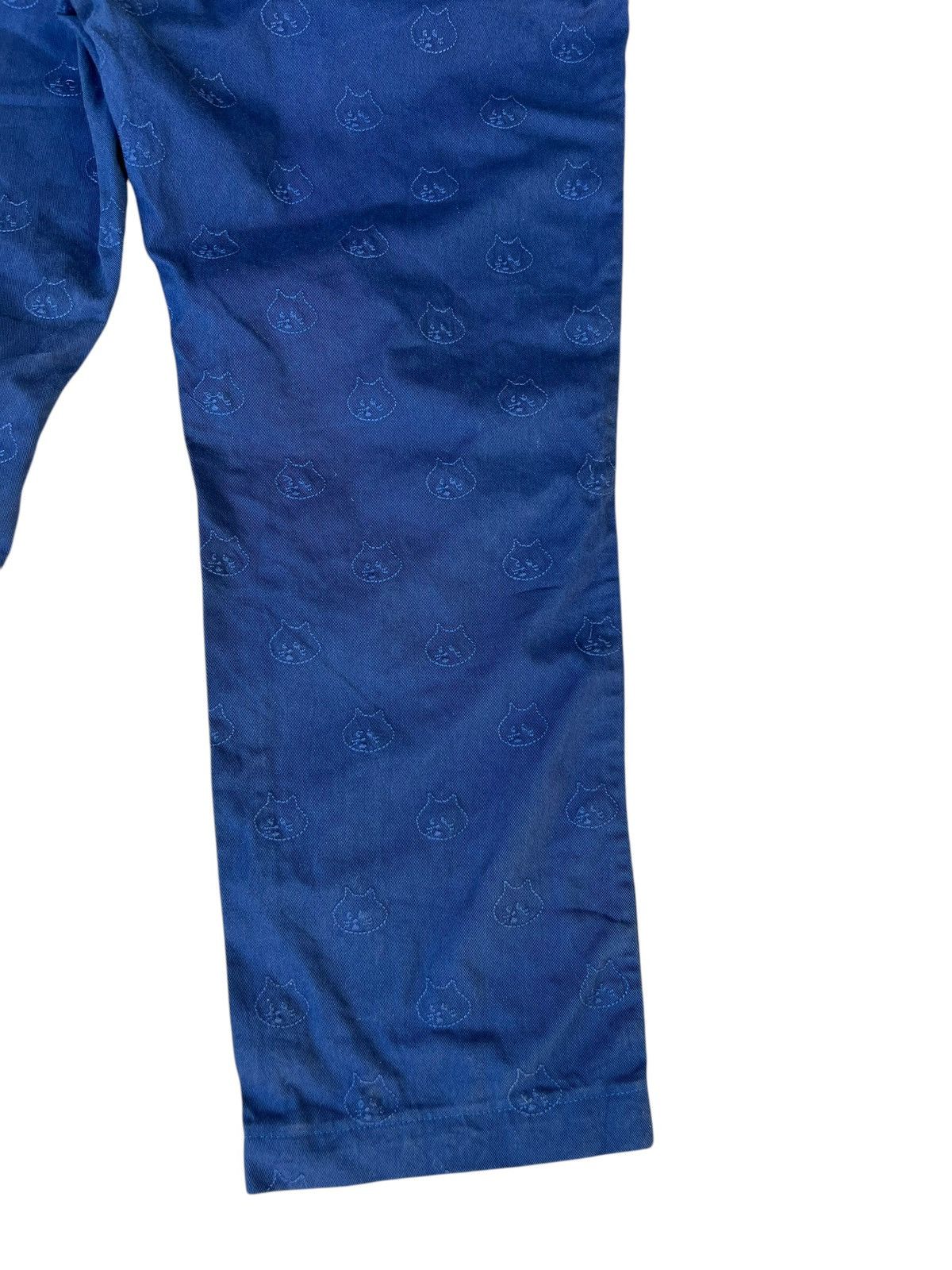 Issey Miyake Issey Miyake, Ne-net All Over Embroidery Cat Head Crop Pant Size US 30 / EU 46 - 16 Thumbnail