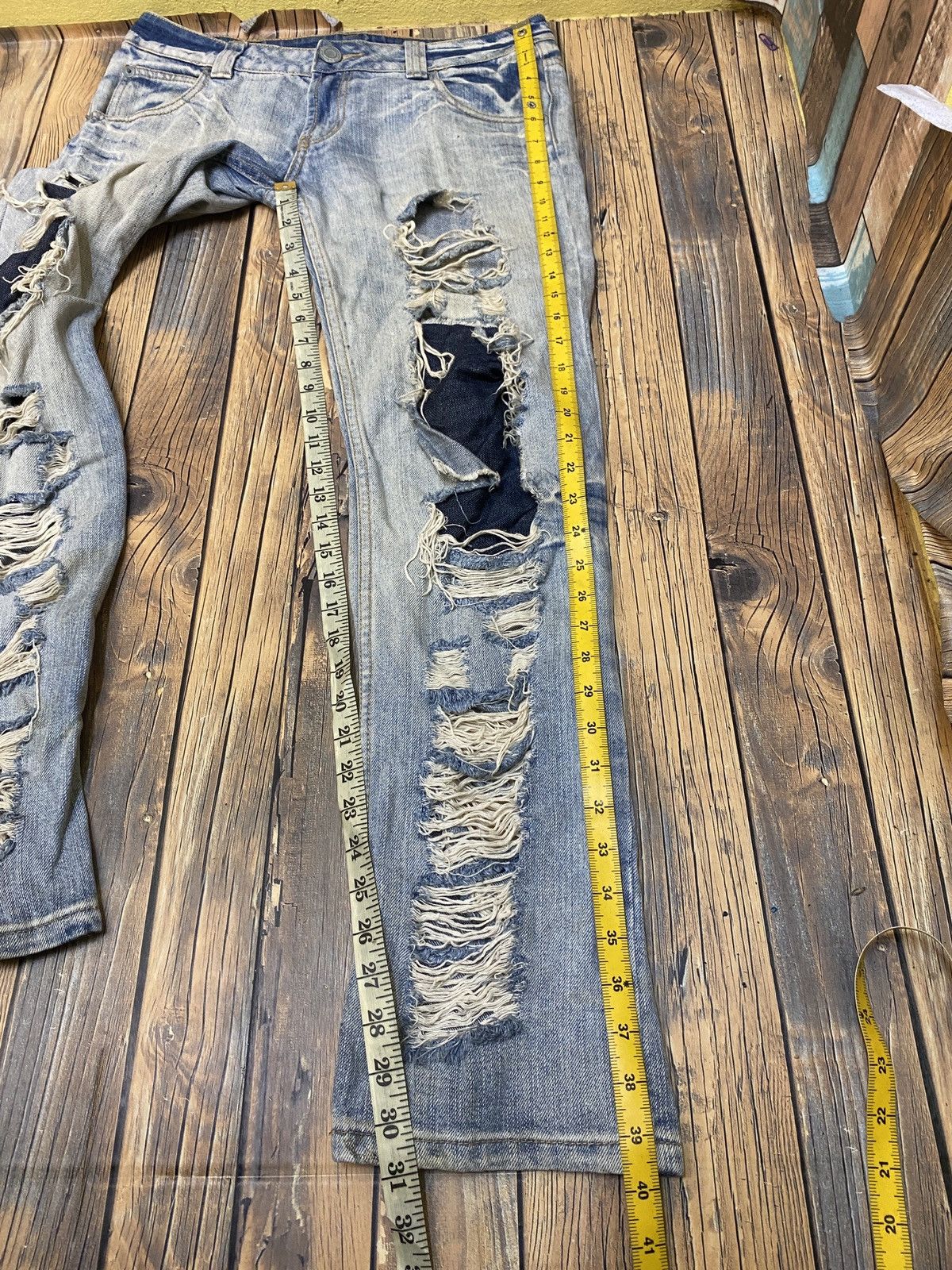 If Six Was Nine unbrand Distressed denim saiz 34(n01) Size US 34 / EU 50 - 3 Thumbnail