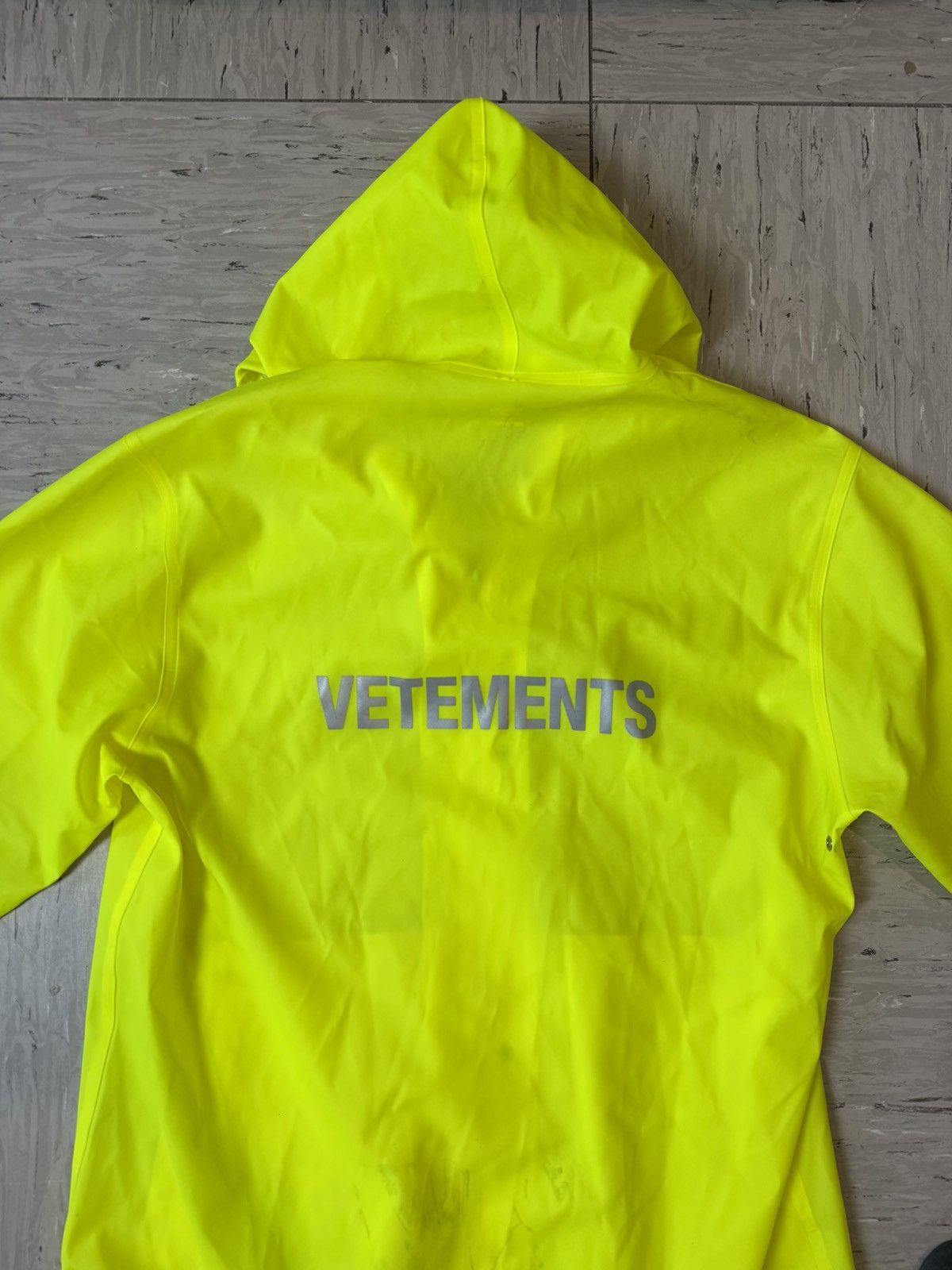 Designer Streetwear Vetements Vetements Raincoats 2018ss Yellow Size M XL Grailed
