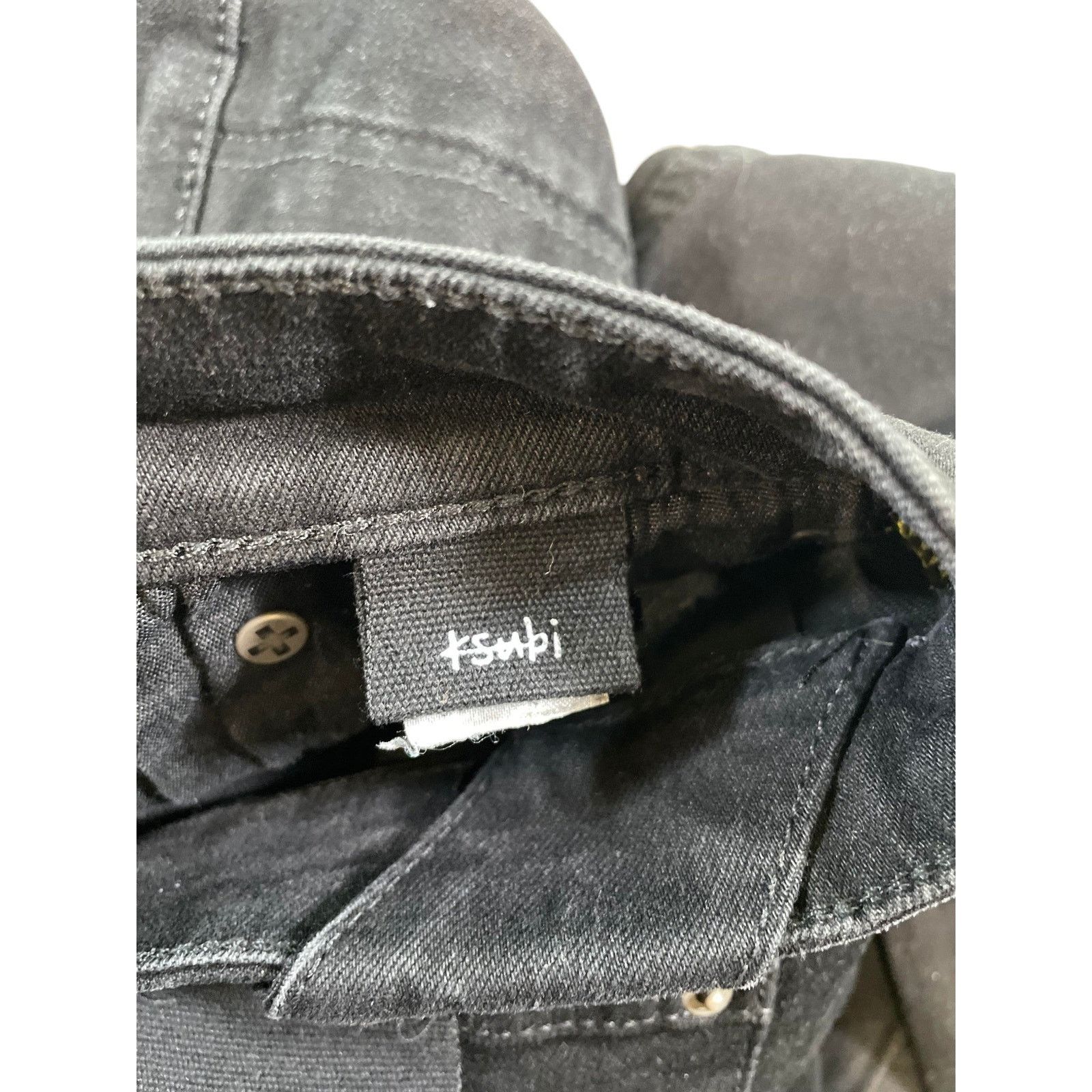 Ksubi Ksubi Yellow Plain Black Jeans Size US 33 - 6 Thumbnail
