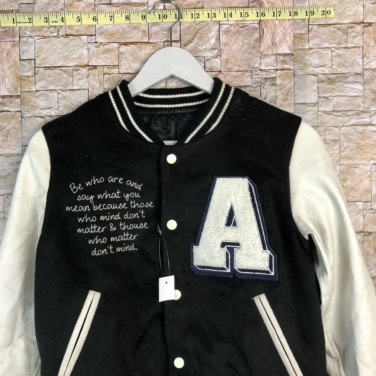 Japanese Brand DL Japan Black White Bombers Jacket #A884 Size US XS / EU 42 / 0 - 5 Thumbnail