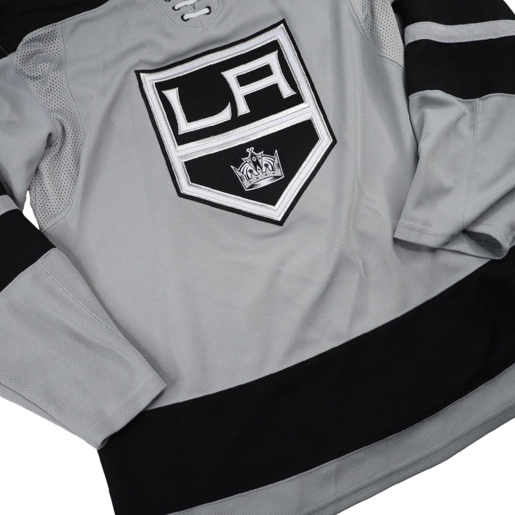 Adidas VINTAGE Adidas LA Kings Hockey Jersey Mens 46 / Medium Gray Adidas Authentic LA Kings Mens Hockey Jersey 46 / Medium Gray Mens Hockey Jersey Size US M / EU 48-50 / 2 - 3 Thumbnail