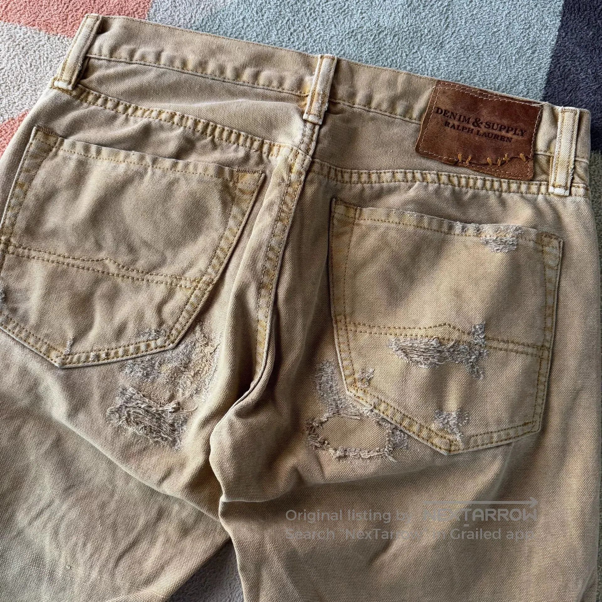 Denim & Supply Ralph Lauren Ralph Lauren Denim Supply Vintage Canvas Work Pants. Size US 29 - 7 Thumbnail