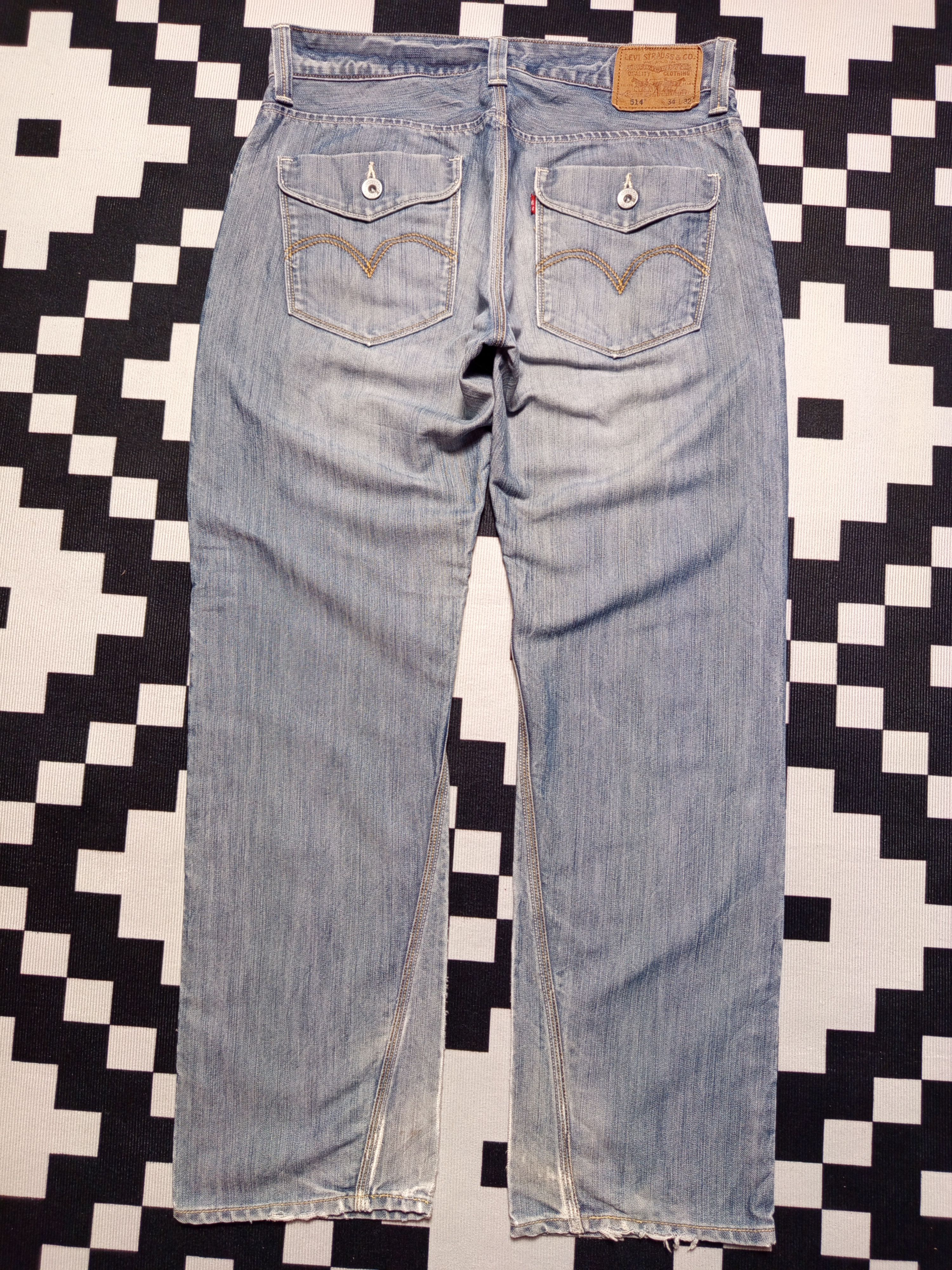 If Six Was Nine Levis 514 Vintage Mens Denim Pants Jeans Size US 33 - 5 Thumbnail