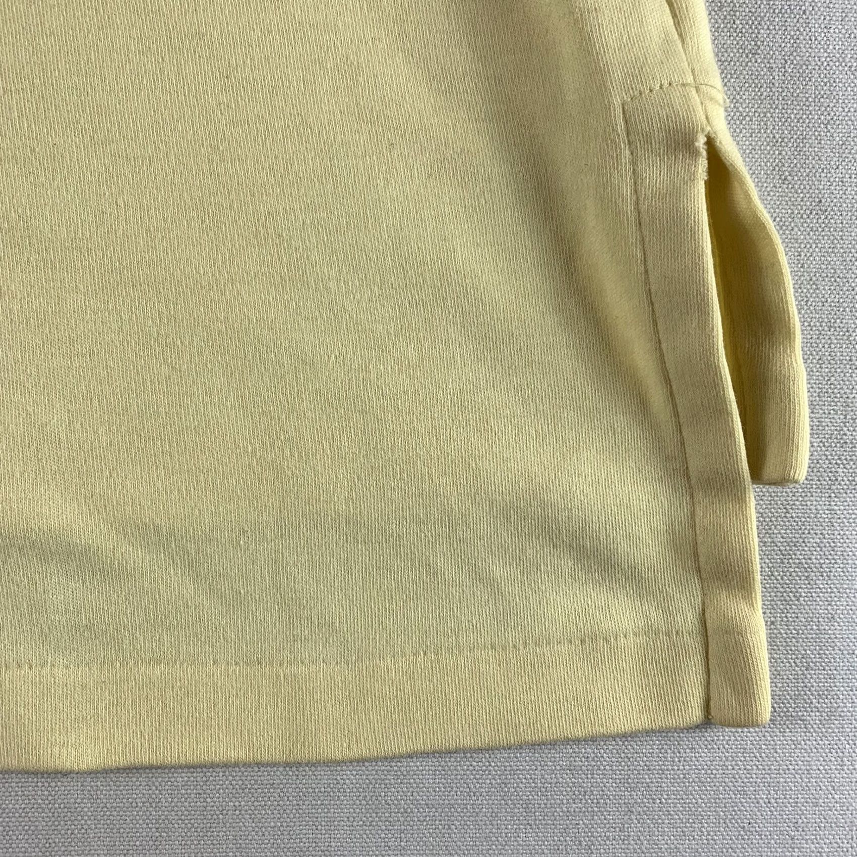 Polo Ralph Lauren VINTAGE Polo Ralph Lauren MENS Polo Golf Yellow Large Short Sleeve Collared Pullover 2 Small Holes Mens Regular Size L Size US L / EU 52-54 / 3 - 8 Thumbnail