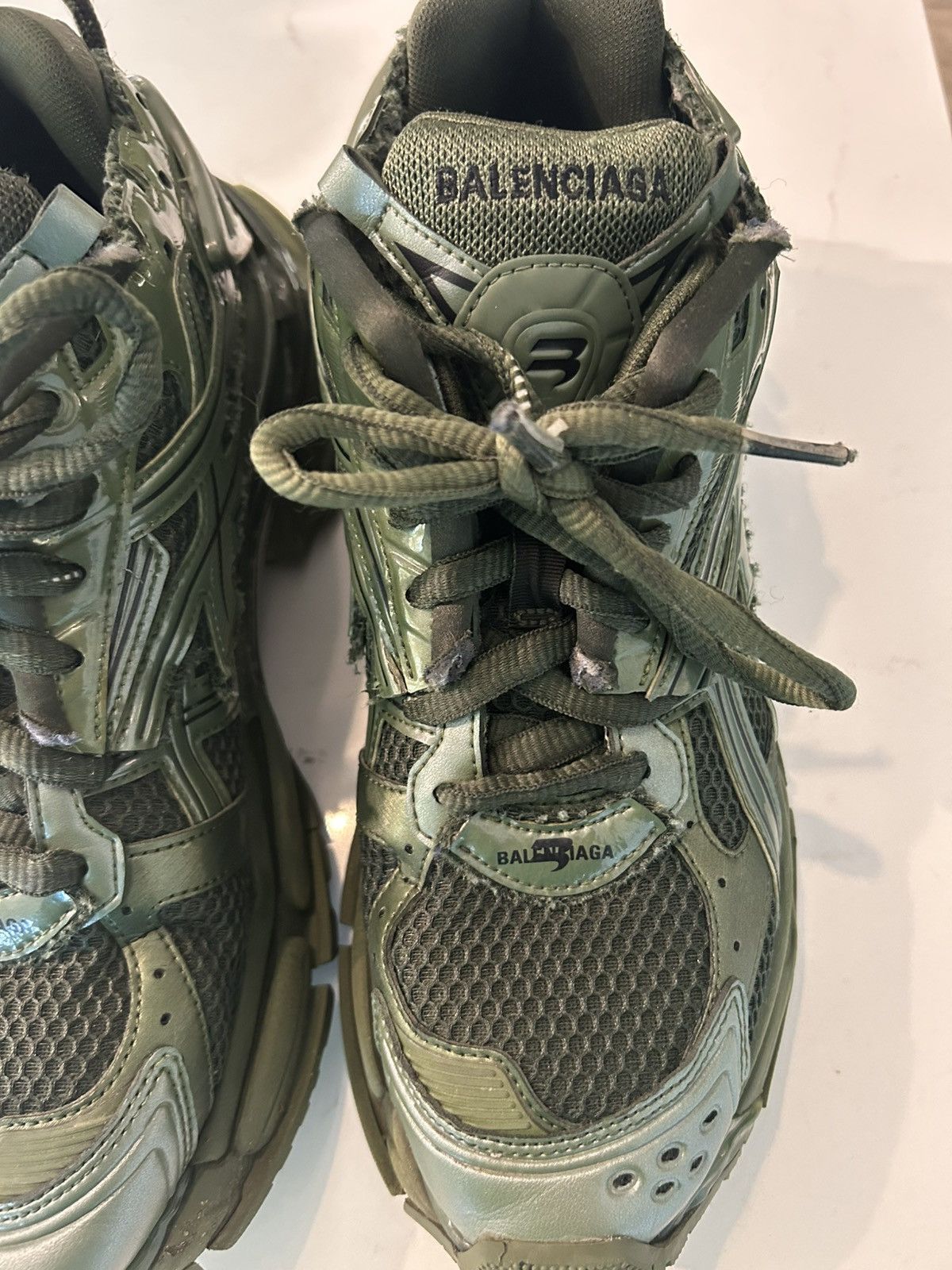 Balenciaga Dark green Balenciaga runners Size US 10 / EU 43 - 5 Thumbnail