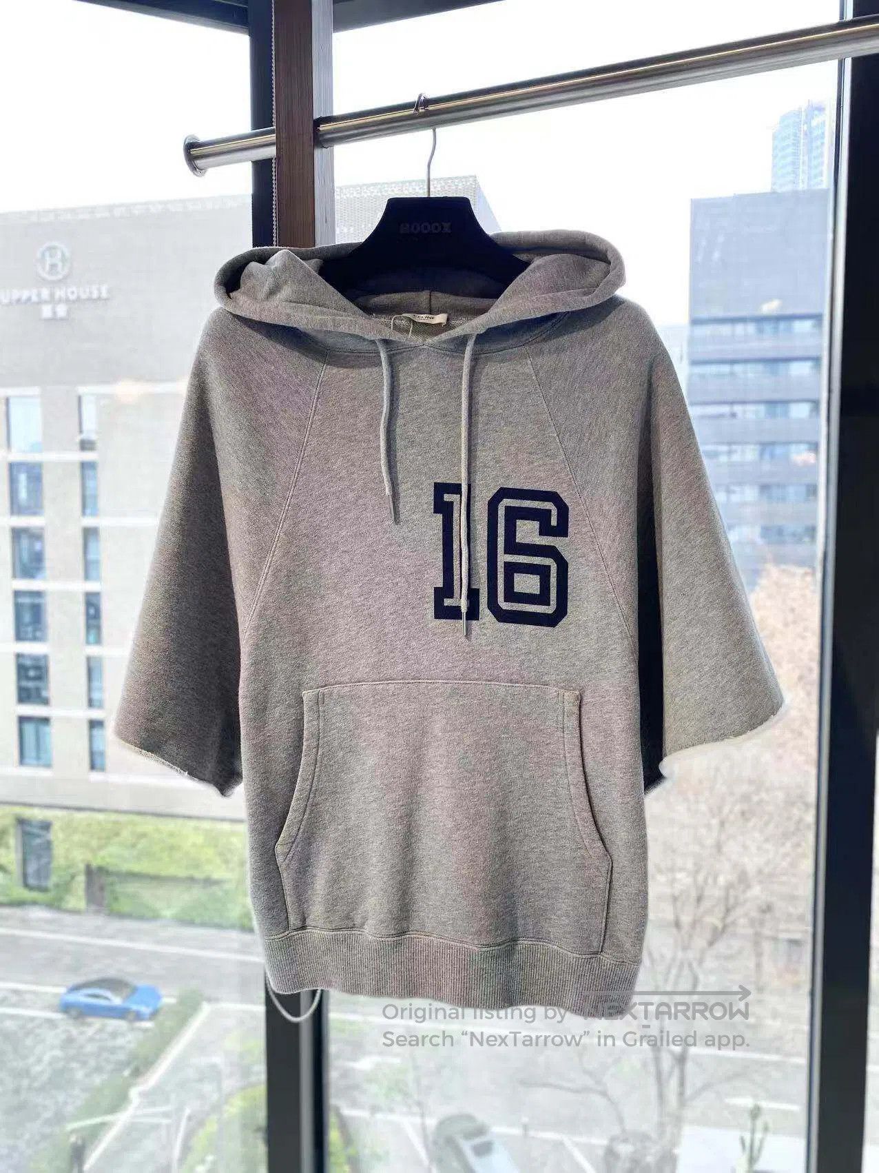 Celine Celine Printed logo short-sleeved hoodie| Size S / US 4 / IT 40 - 2 Thumbnail