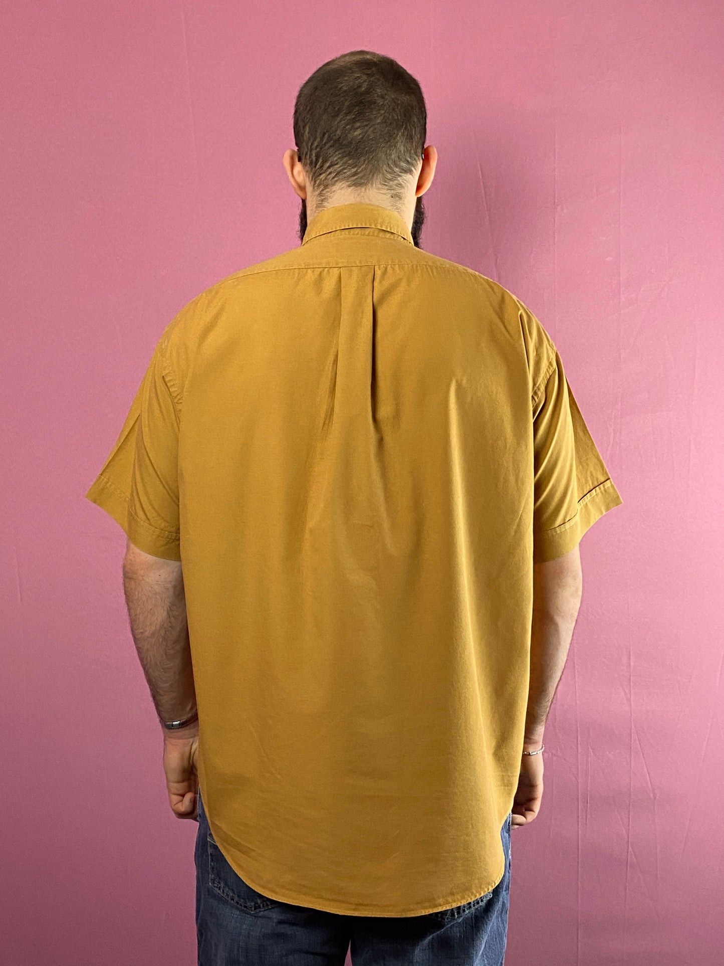 Designer × Yves Saint Laurent Yves Saint Laurent Vintage Men's Short Sleeve Shirt - L Size US L / EU 52-54 / 3 - 5 Thumbnail