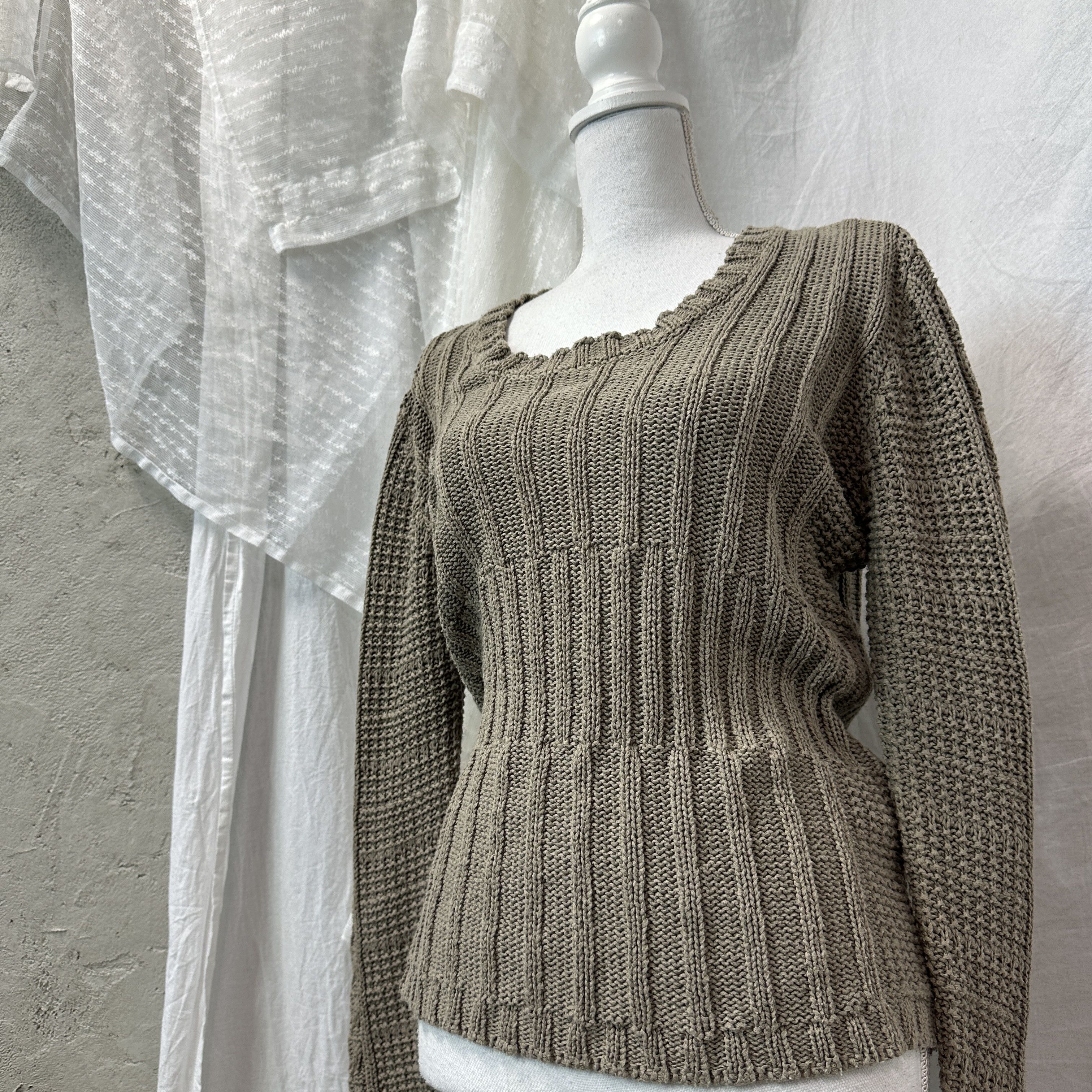 Vintage Vintage Cottage Fitted Sweater Y2K Size M / US 6-8 / IT 42-44 - 2 Thumbnail