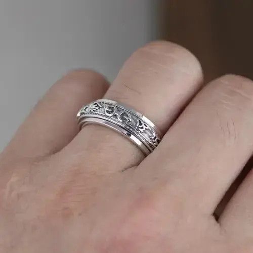 Jewelry × Vintage S925 Silver Ring Size ONE SIZE - 4 Thumbnail