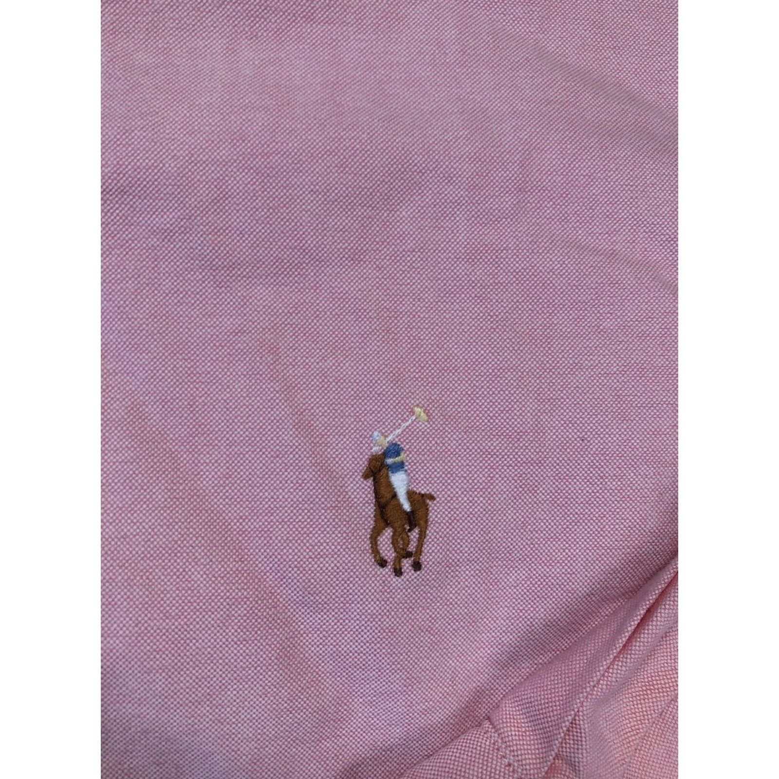 Ralph Lauren Ralph Lauren Shirt Mens Large Pink Oxford Long Sleeve Button Down Pony Logo Size US L / EU 52-54 / 3 - 6 Thumbnail