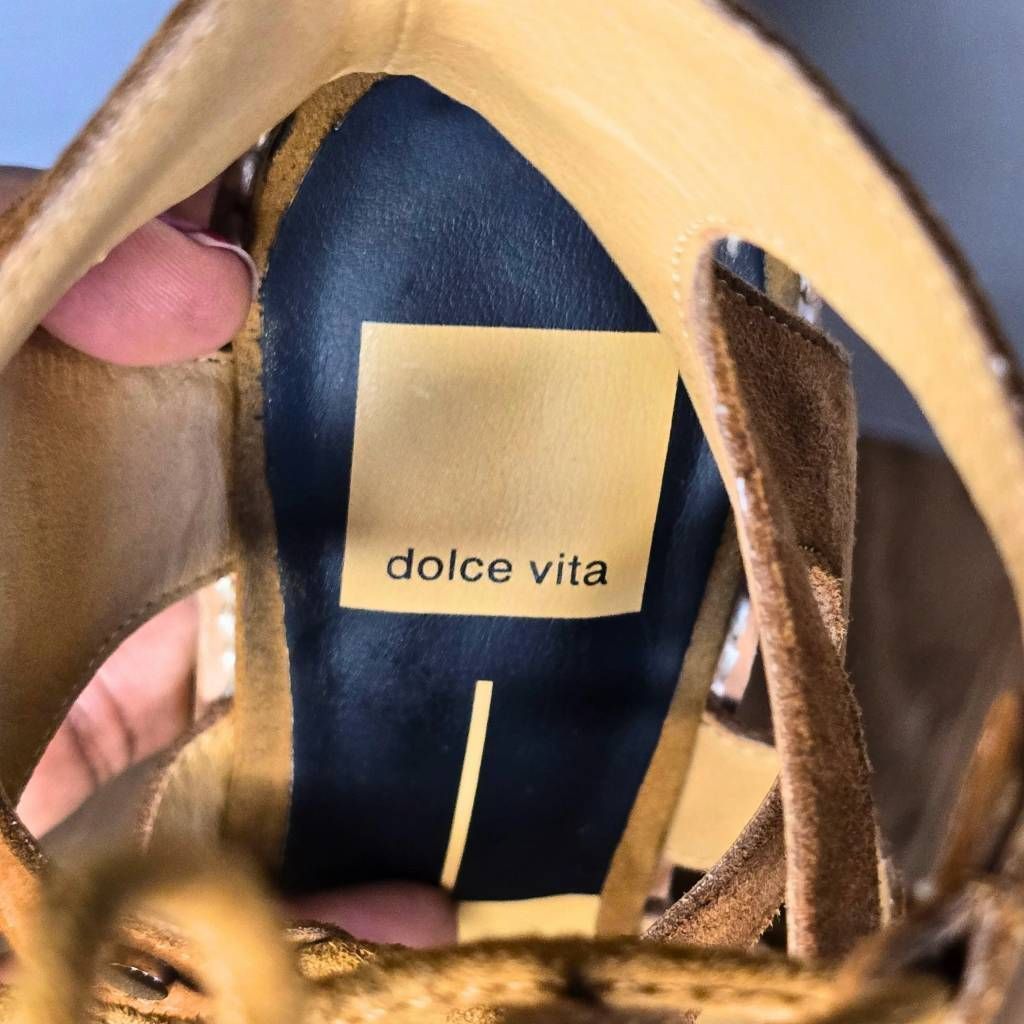 Dolce Vita Dolce Vita Lyndon Brown Suede Lace-Up Sandals 6.5 Size US 6.5 / IT 36.5 - 7 Thumbnail
