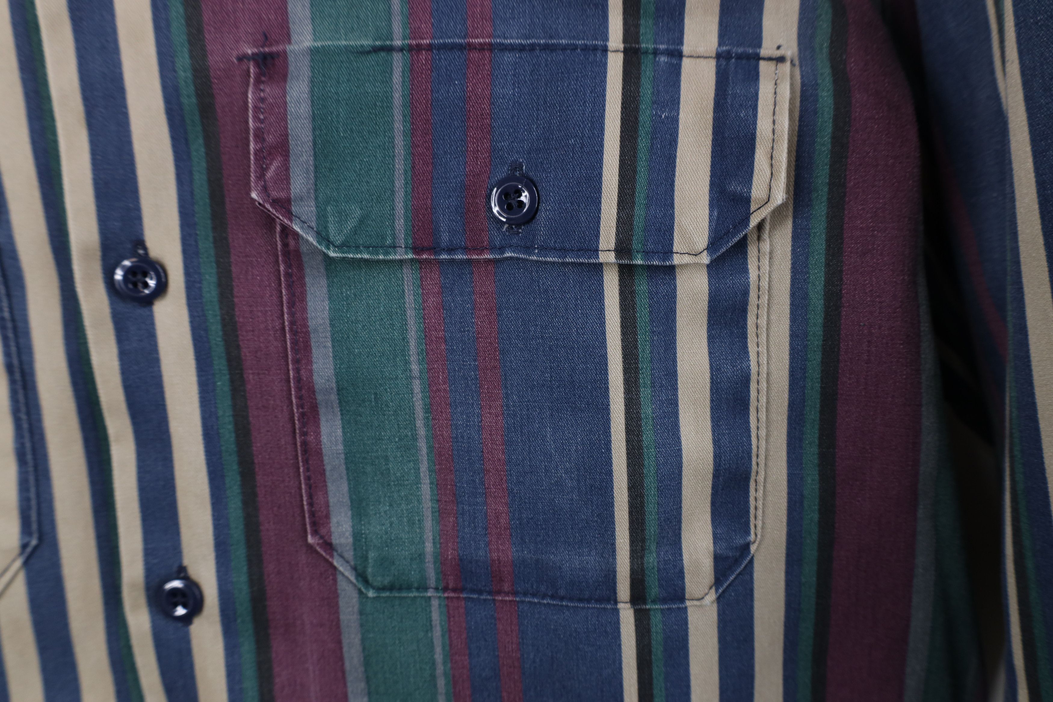 Dickies Vintage 90s Dickies Striped Collared Button Shirt USA Size US L / EU 52-54 / 3 - 7 Thumbnail