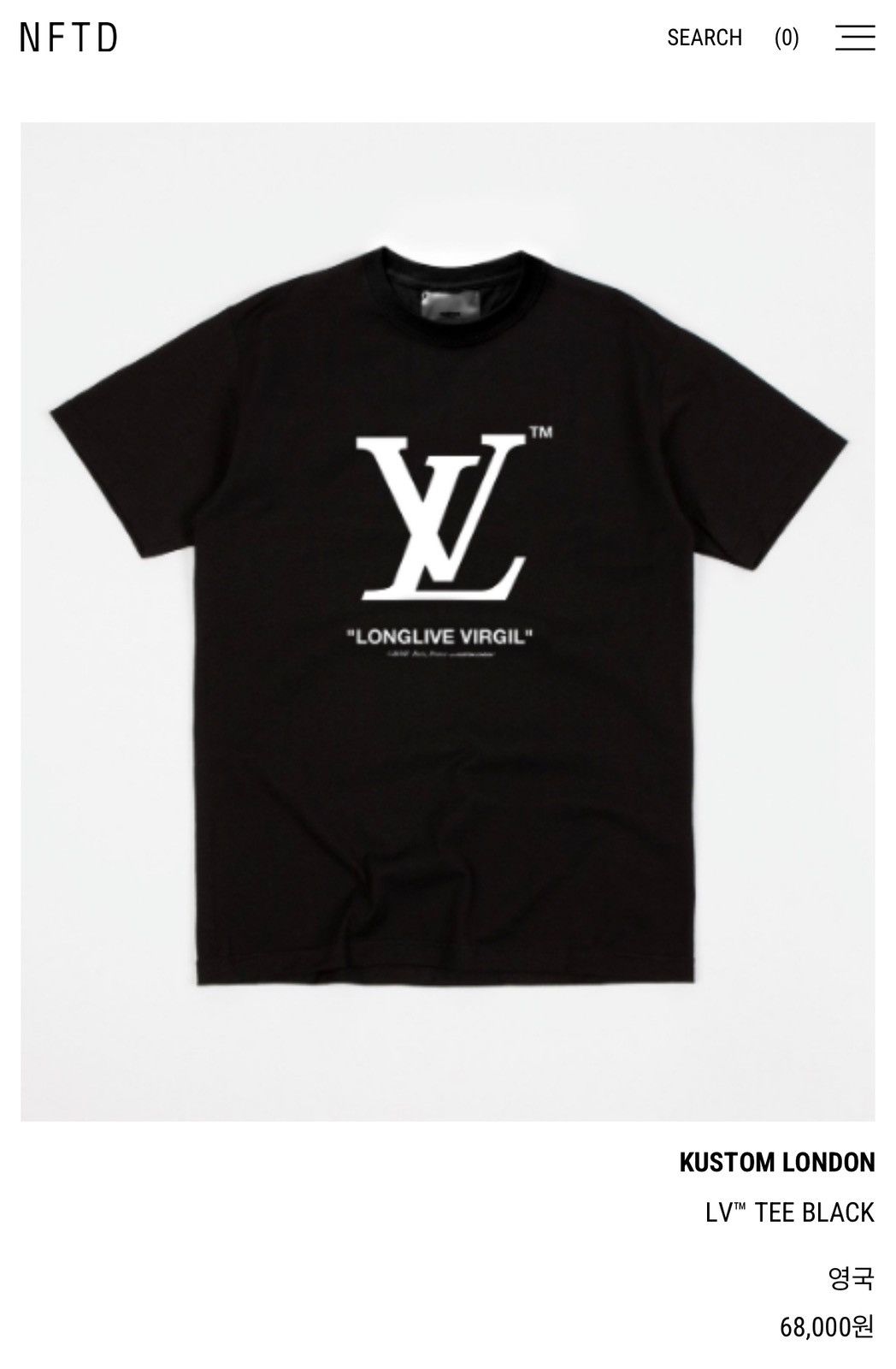 Other Kustom London - Louis Vuitton Bootleg Tee 'Long live Virgil' Size US L / EU 52-54 / 3 - 2 Thumbnail