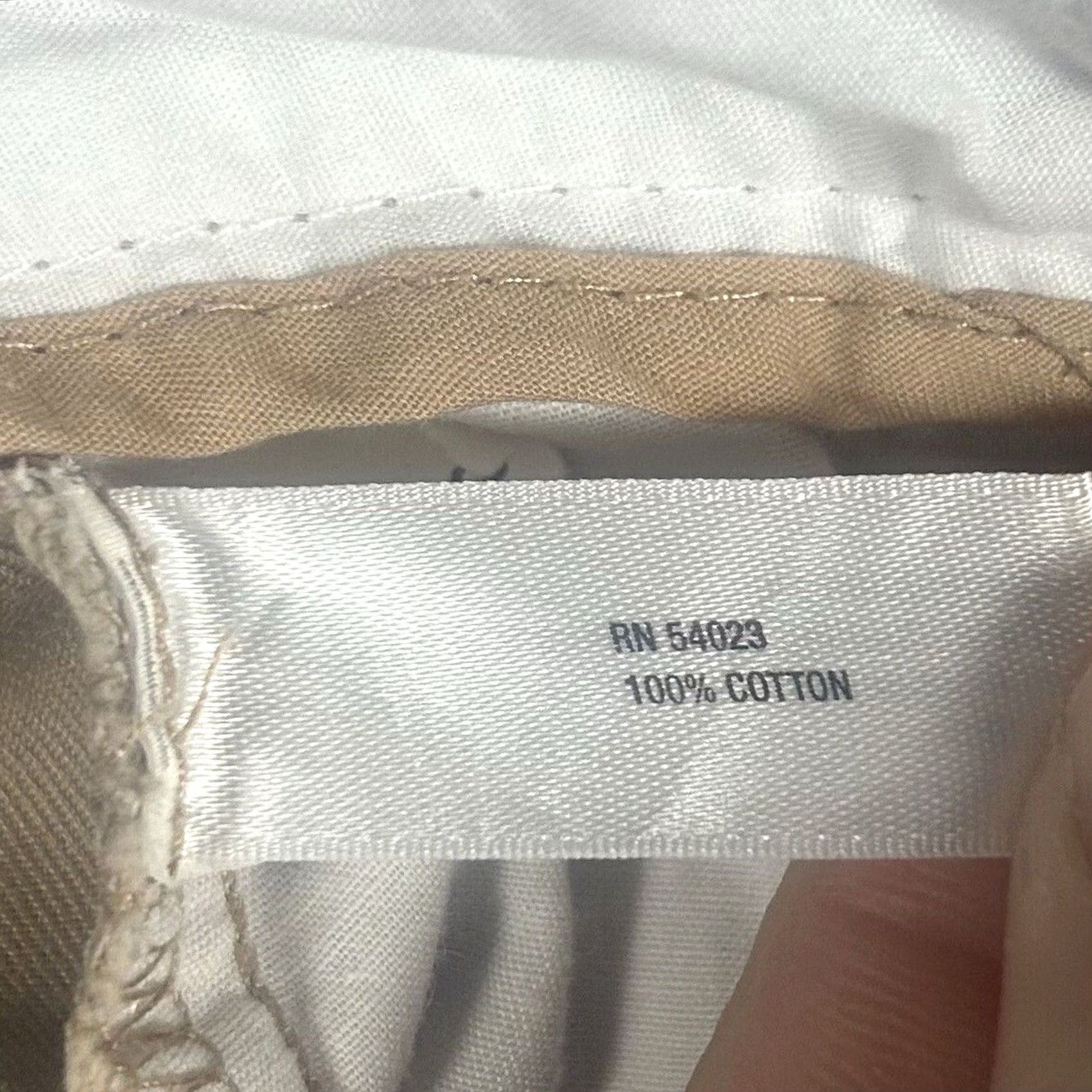 Gap Gap Womens Ankle Pants Size 12 Tall Brown Khaki Beige Mid Rise 12T Straight Pockets Belt Loops 100% Cotton Size 34" / US 12 / IT 48 - 3 Thumbnail