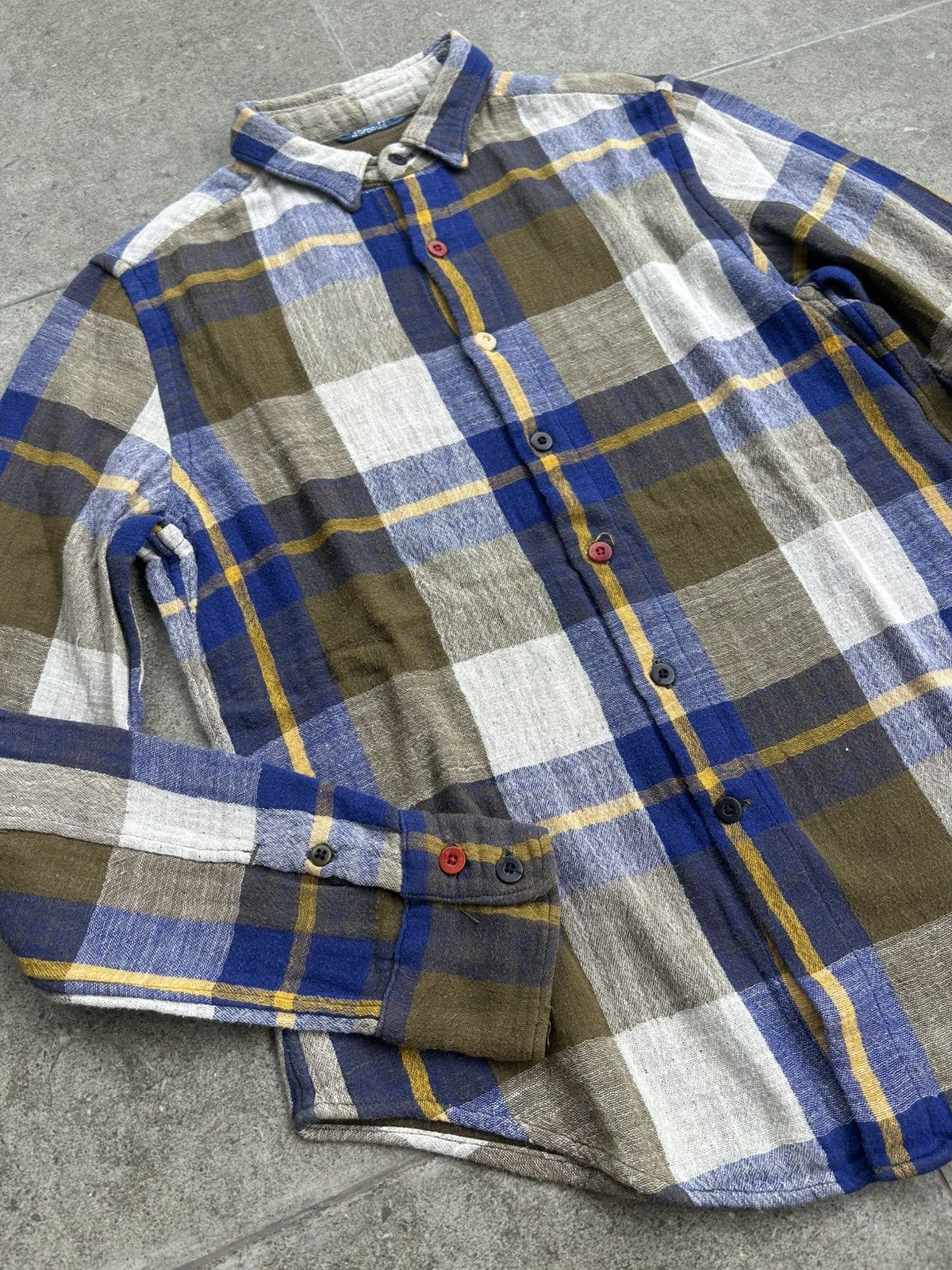 45rpm 45rpm Japan Check-patterned Button-down Shirt Size S / US 4 / IT 40 - 4 Thumbnail