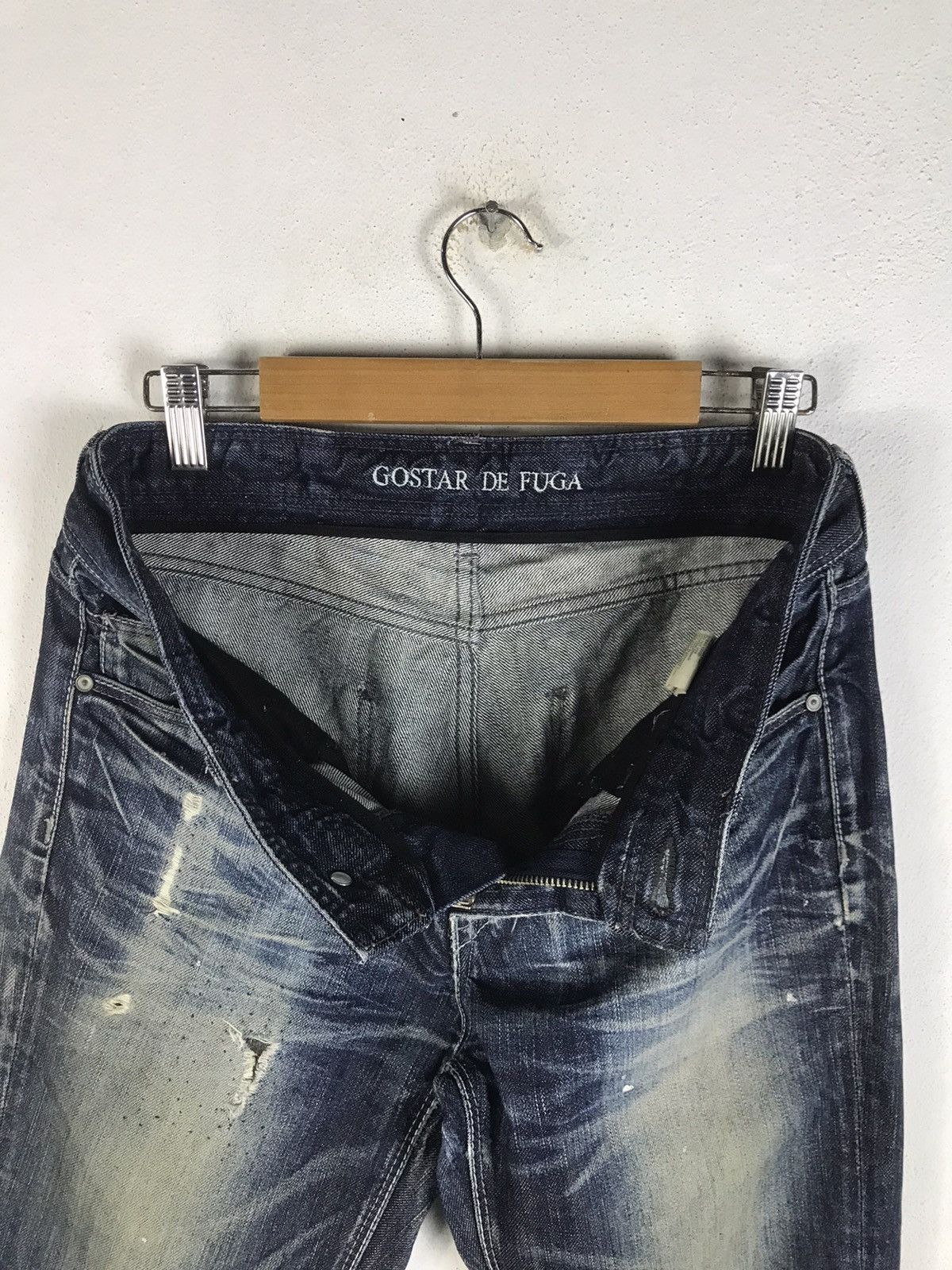 If Six Was Nine 🔥Rare🔥Vintage Gostar De Fuga Denim Jeans Size US 30 / EU 46 - 13 Thumbnail