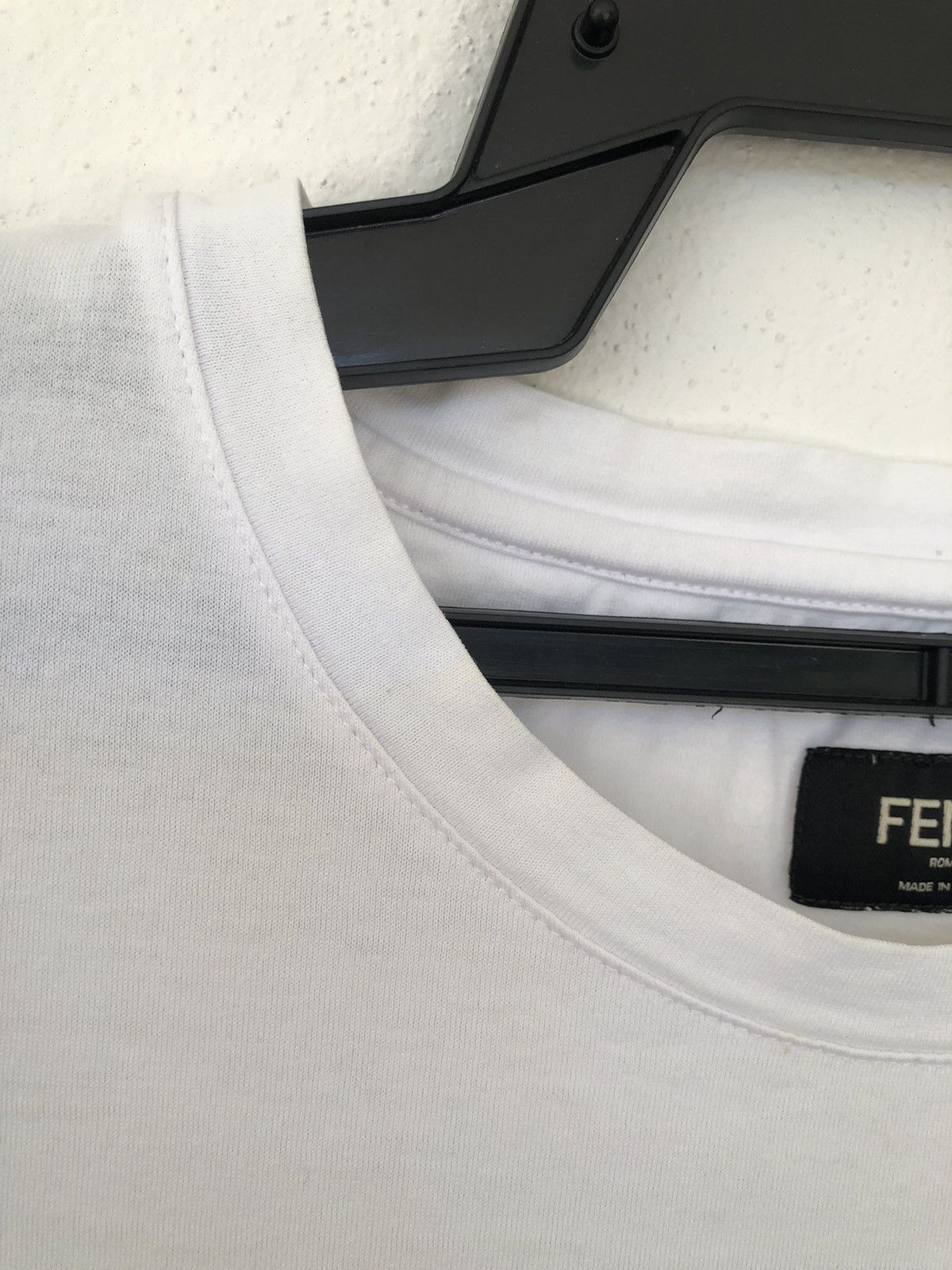 Fendi FENDI Eye Stripe Used Tee Size US L / EU 52-54 / 3 - 17 Thumbnail