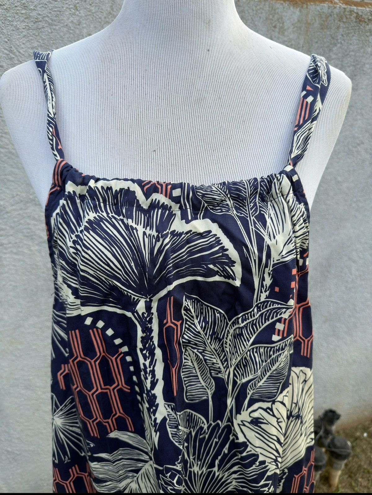 Tori Richard New Tori Richard Urban Oasis Sander Dress Navy Blue Womens S Size S / US 4 / IT 40 - 3 Thumbnail