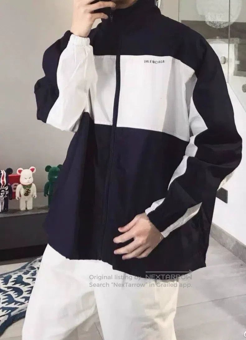 Balenciaga Balenciaga Black and White Barrage Patchwork Windbreaker S Size US S / EU 44-46 / 1 - 8 Thumbnail