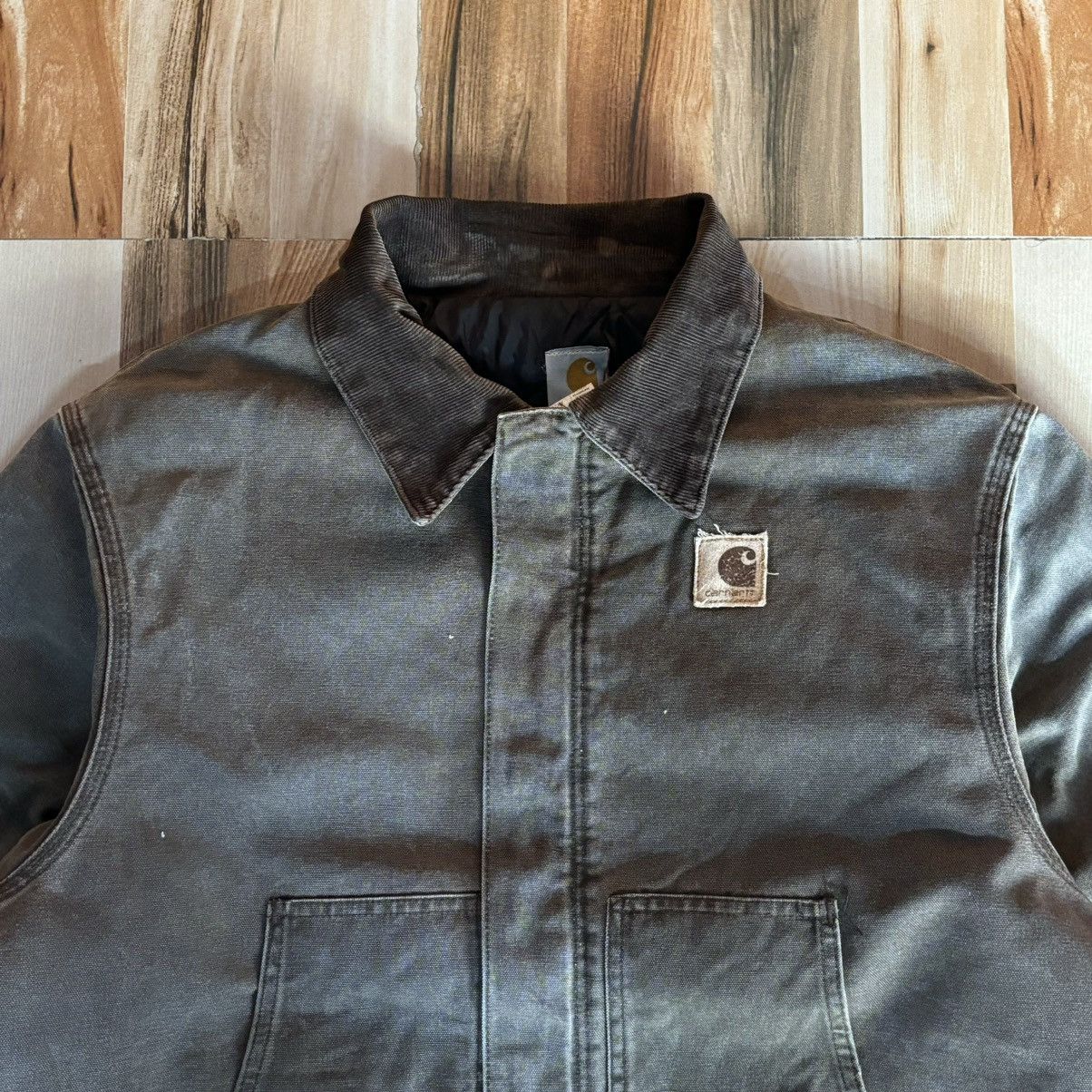 Carhartt Rare💥Vintage 00s Faded Carhartt Arctic Jacket J22 CHT Size US L / EU 52-54 / 3 - 2 Thumbnail