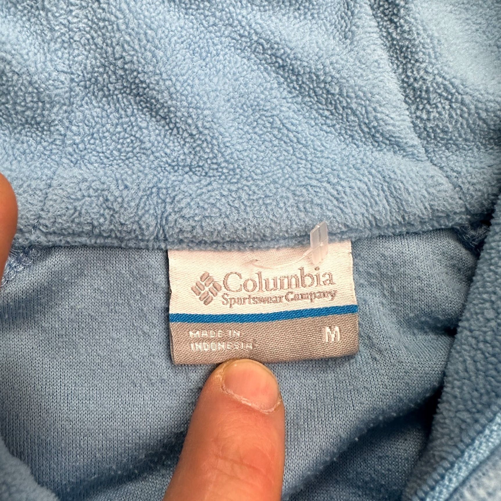 Vintage Columbia Jacket Benton Springs Fleece Blue Women M Size M / US 6-8 / IT 42-44 - 7 Thumbnail