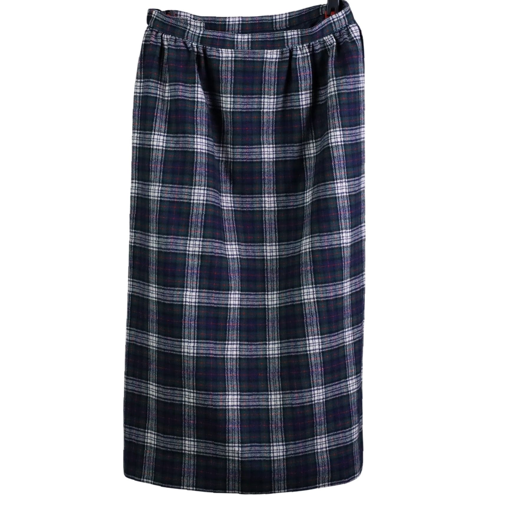 Pendleton VINTAGE Pendleton Plaid Midi Skirt Womens 10 Blue Green Wool Made in USA Size 32" / US 10 / IT 46 - 2 Thumbnail