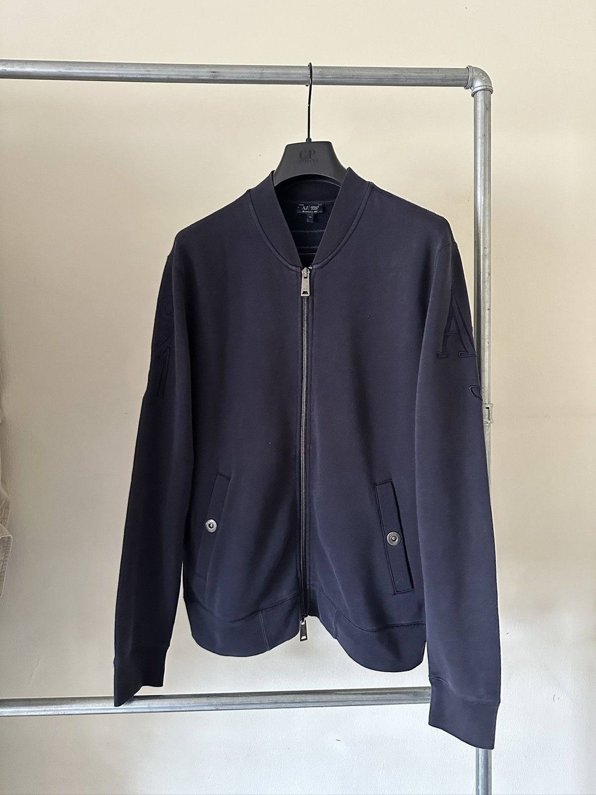 Armani 2000s Armani Jeans bomber Jacket Size US XL / EU 56 / 4 - 2 Thumbnail