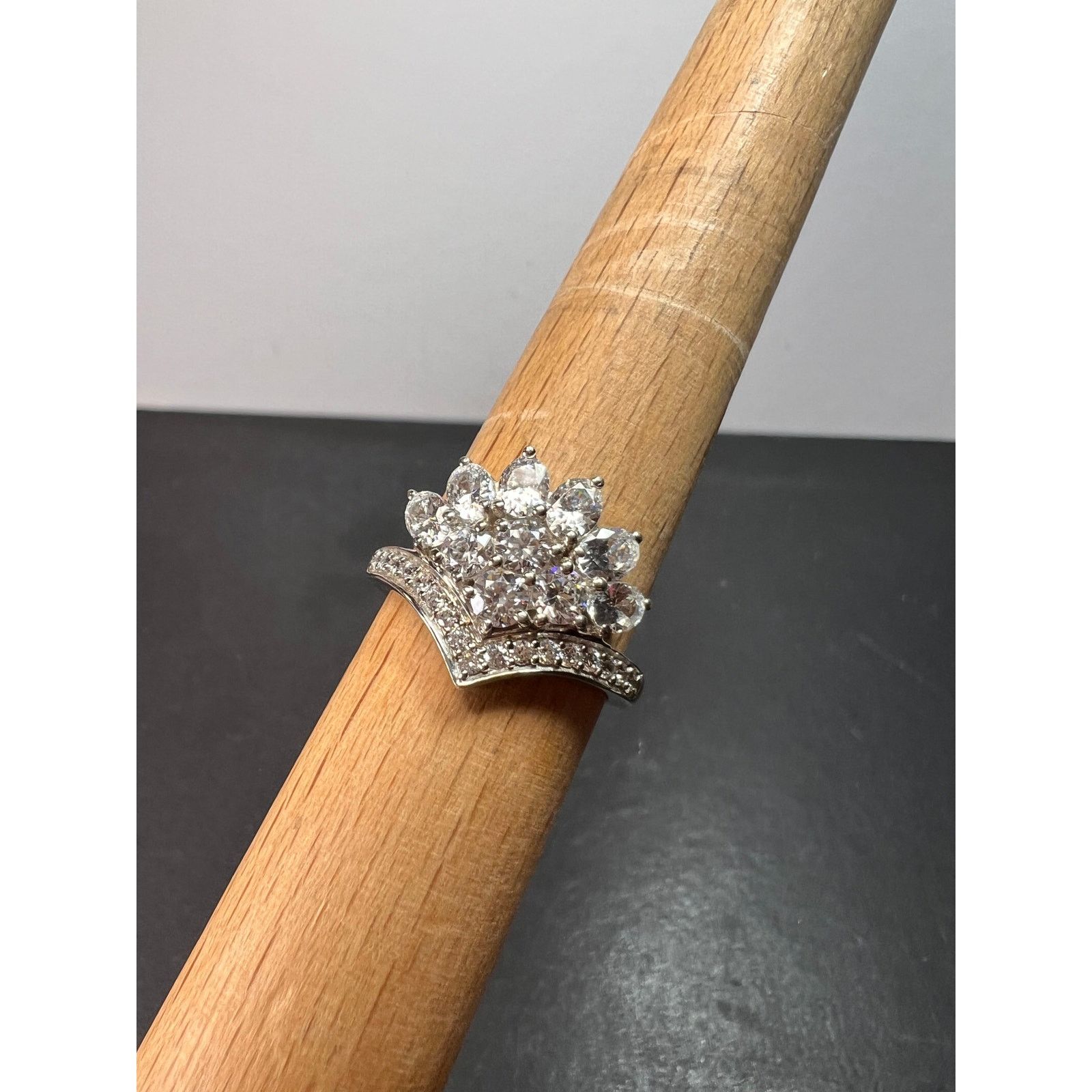 Other White CZ ring in rhodium over sterling silver size 9 Size ONE SIZE - 2 Thumbnail