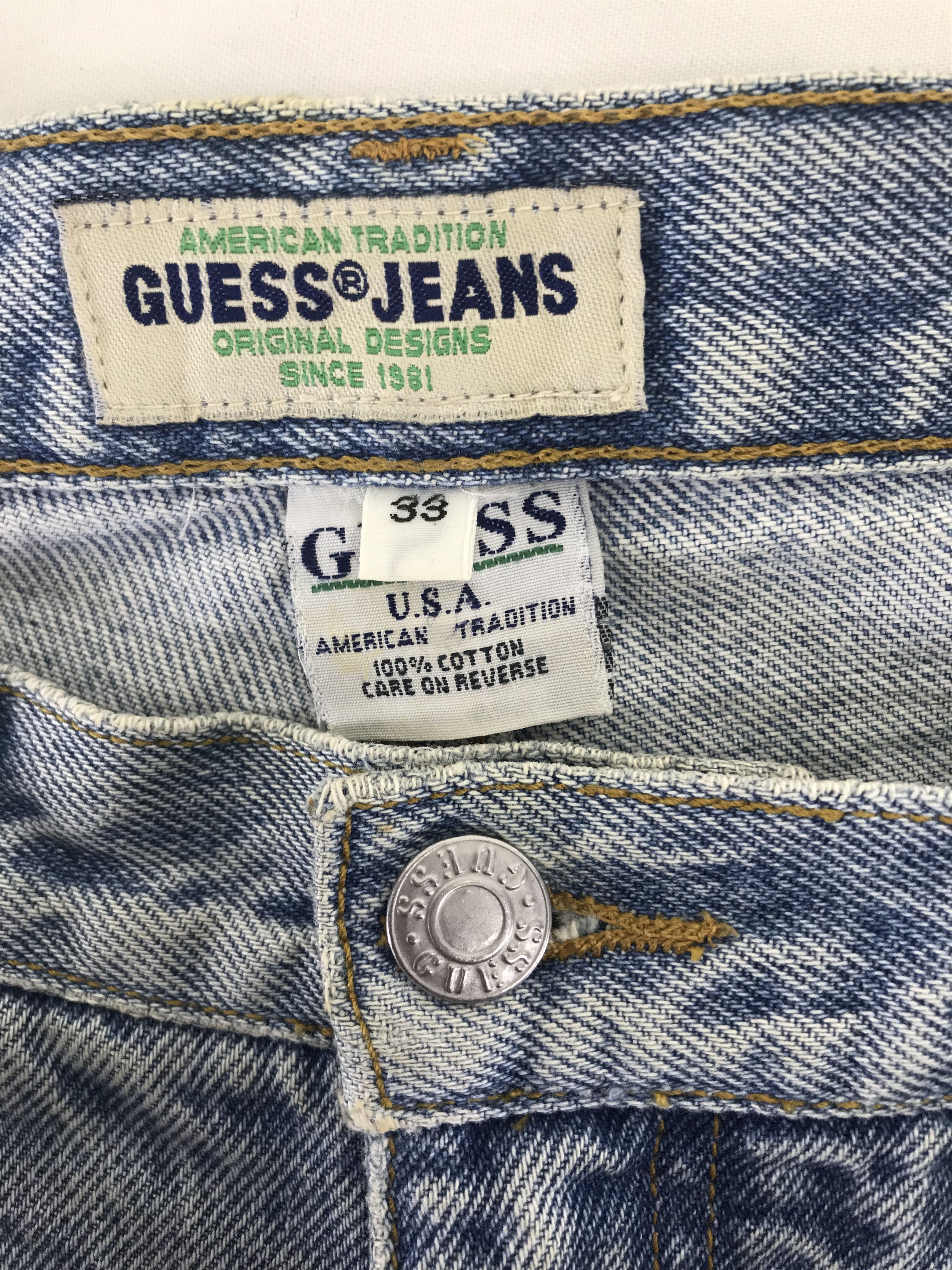 Guess Vintage Guess Blue Wash Jeans Size US 33 - 10 Thumbnail
