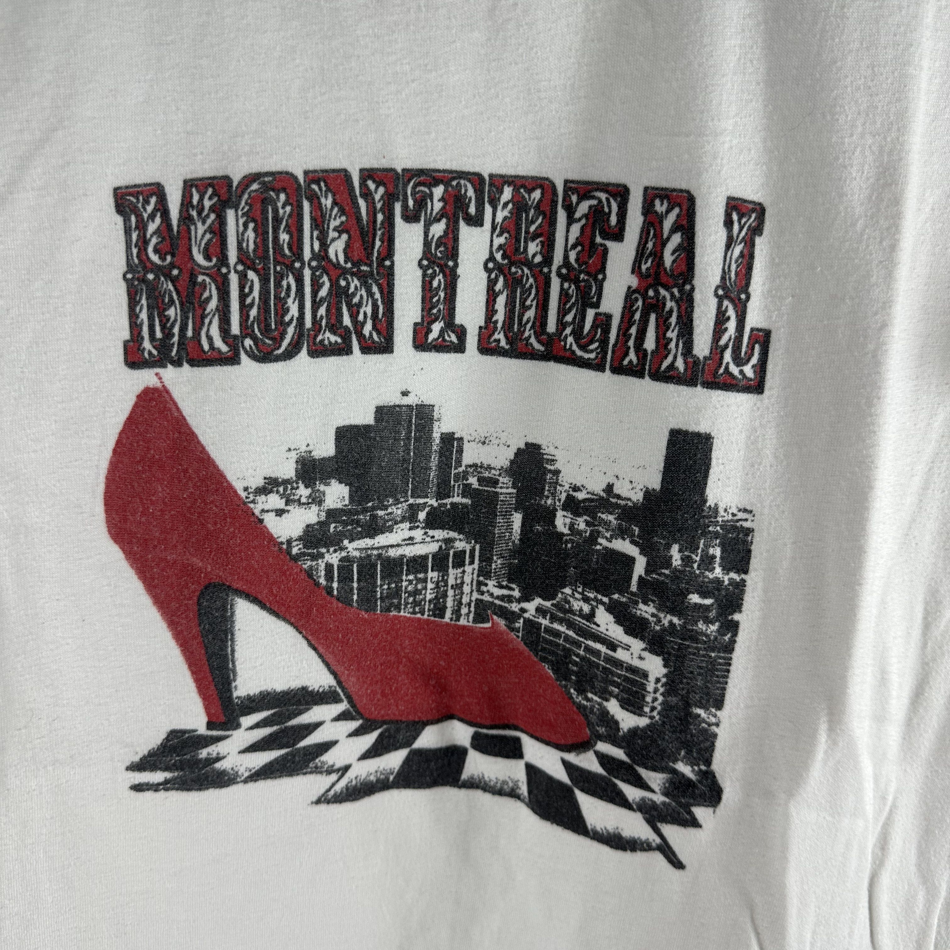 Vintage ​​Vintage 1970s/80s Montreal Heel Graphic T-Shirt Size US L / EU 52-54 / 3 - 2 Thumbnail