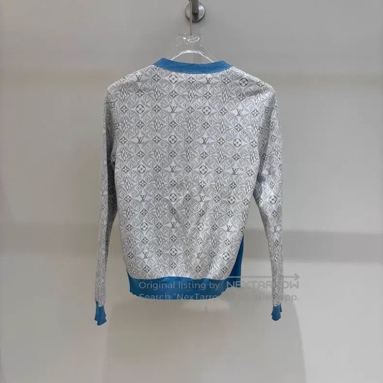 Louis Vuitton Louis Vuitton 1854 series full print printed knitted cardi Size M / US 6-8 / IT 42-44 - 2 Thumbnail
