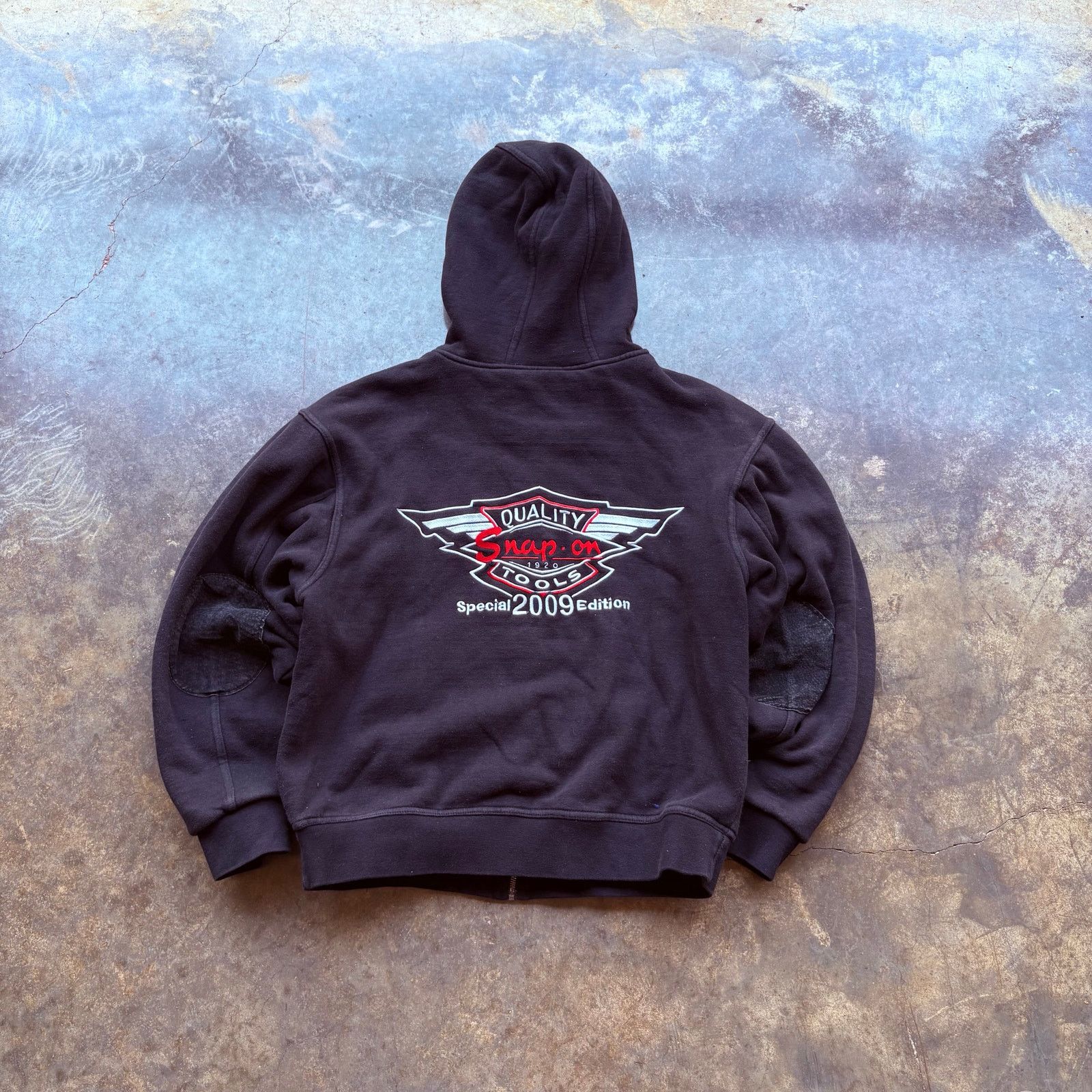 Vintage Thrashed Faded Distressed Harley Zip Hoodie ERD Grunge Size US M / EU 48-50 / 2 - 5 Thumbnail