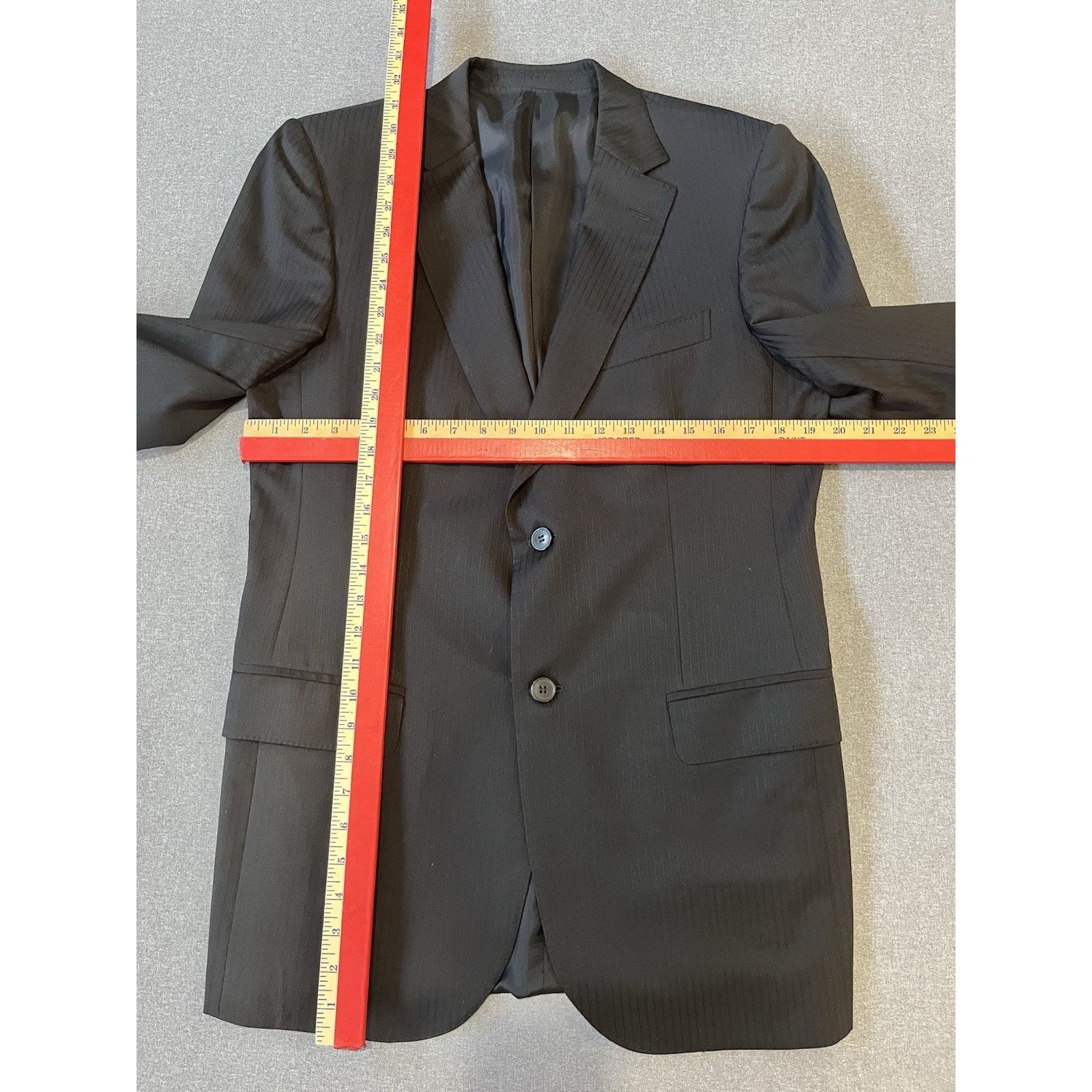 Ermenegildo Zegna ERMENEGILDO ZEGNA Blazer Mens 50L Black Wool 100% Sport Coat Size 50L - 4 Thumbnail