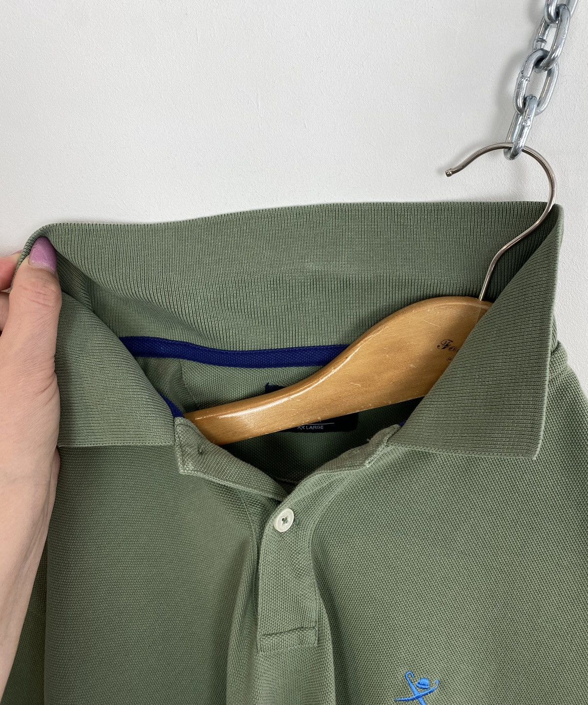 Pretty Green Hackett London Short Sleeve Slim Fit Polo Shirt Khaki Green Size US XXL / EU 58 / 5 - 5 Thumbnail