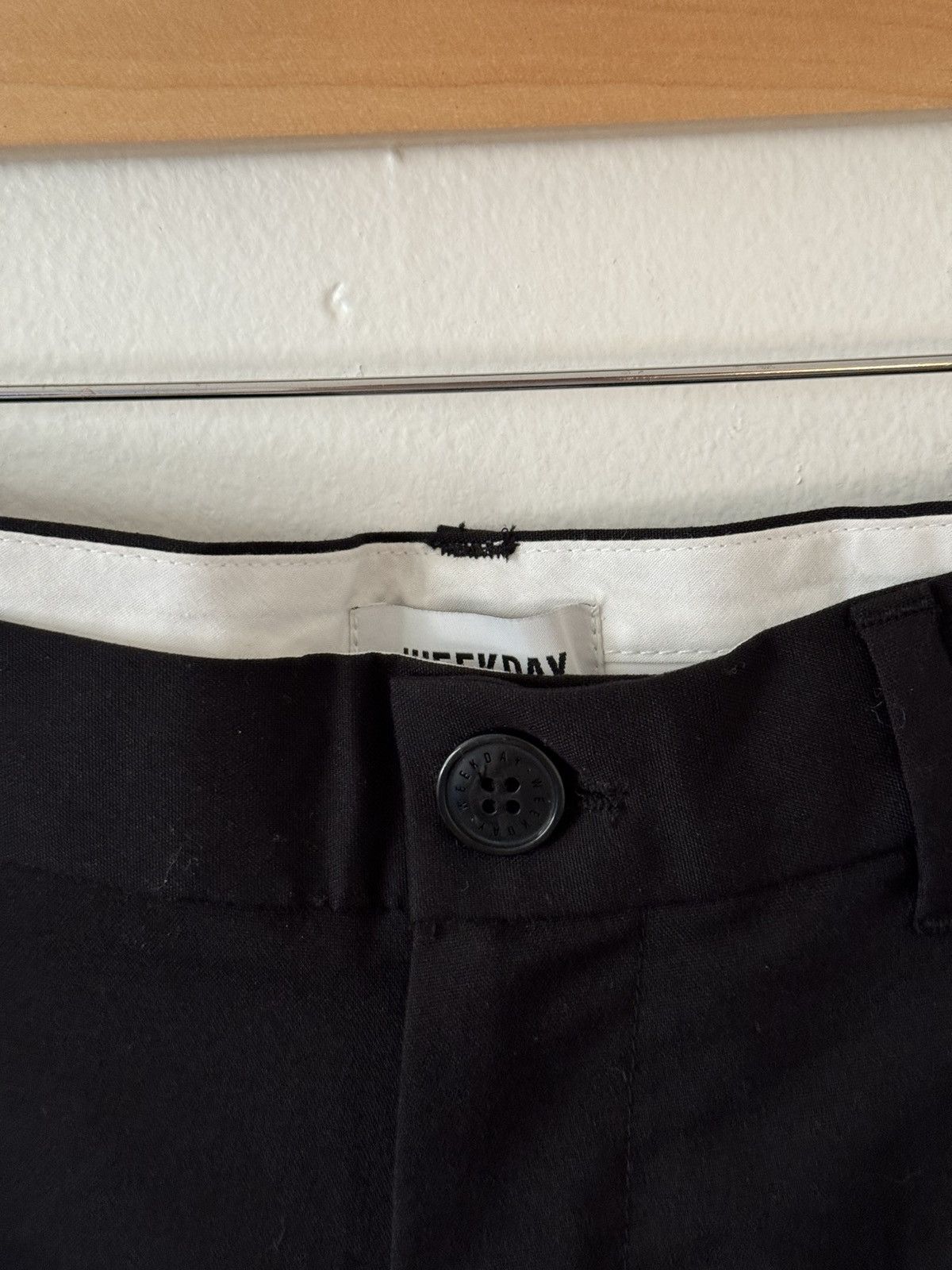 Weekday Weekday black wide leg trousers Size US 30 / EU 46 - 2 Thumbnail