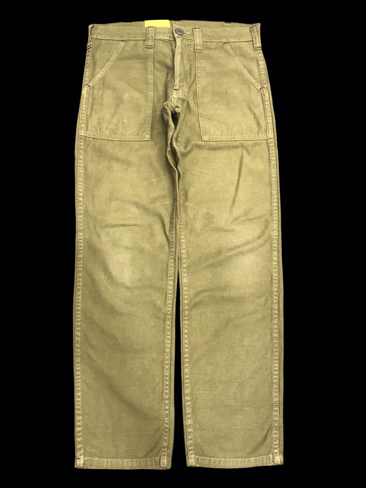 FOB Factory × Japanese Brand 💥FOB FACTORY Japan OG107 Vintage Dsigner Military Pant F105 Size US 33 - 1 Thumbnail