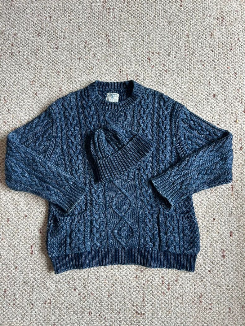 The Real McCoy's The Real McCoy Indigo Dyed Sweater + Indigo Dyed Beanie Size US M / EU 48-50 / 2 - 3 Thumbnail